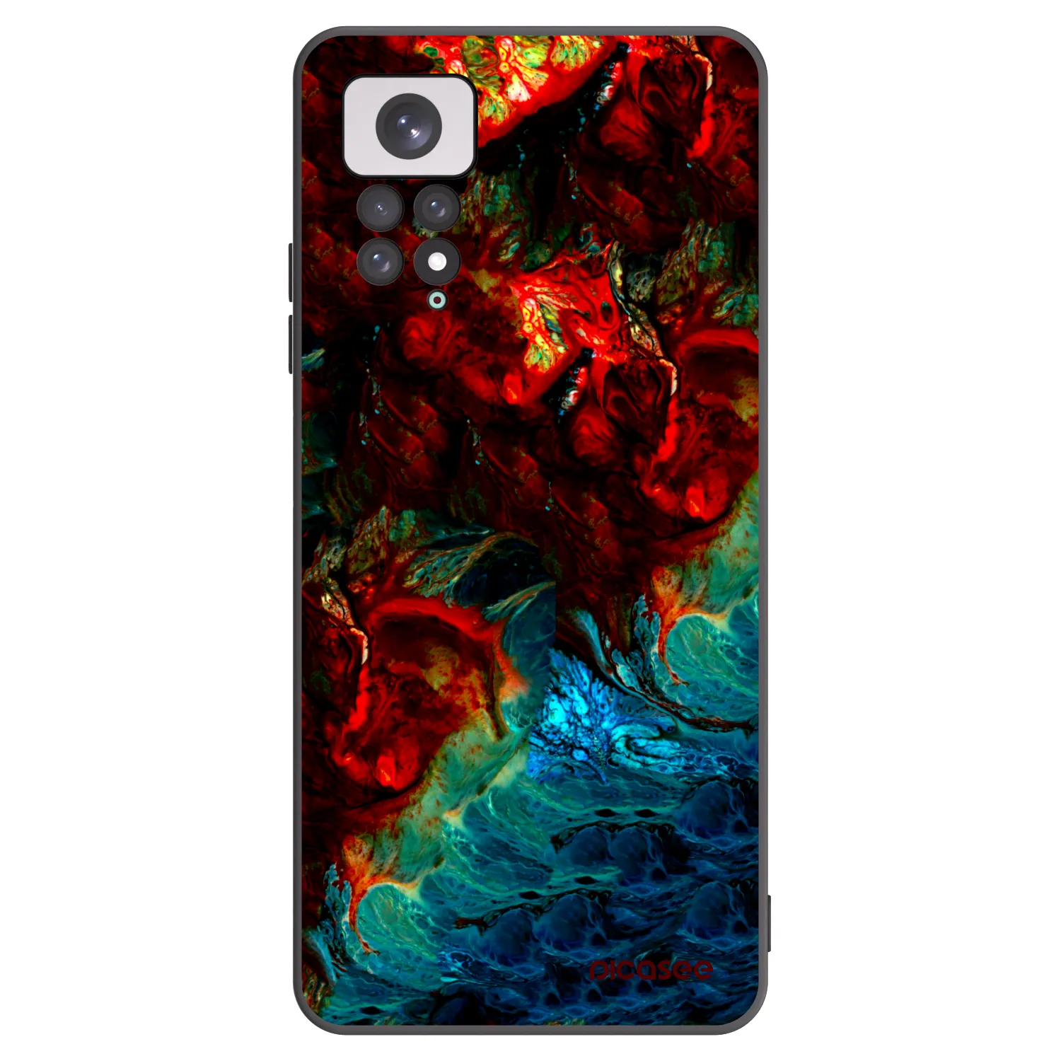 Picasee silikónový čierny obal pre Xiaomi Redmi Note 11 - Universe