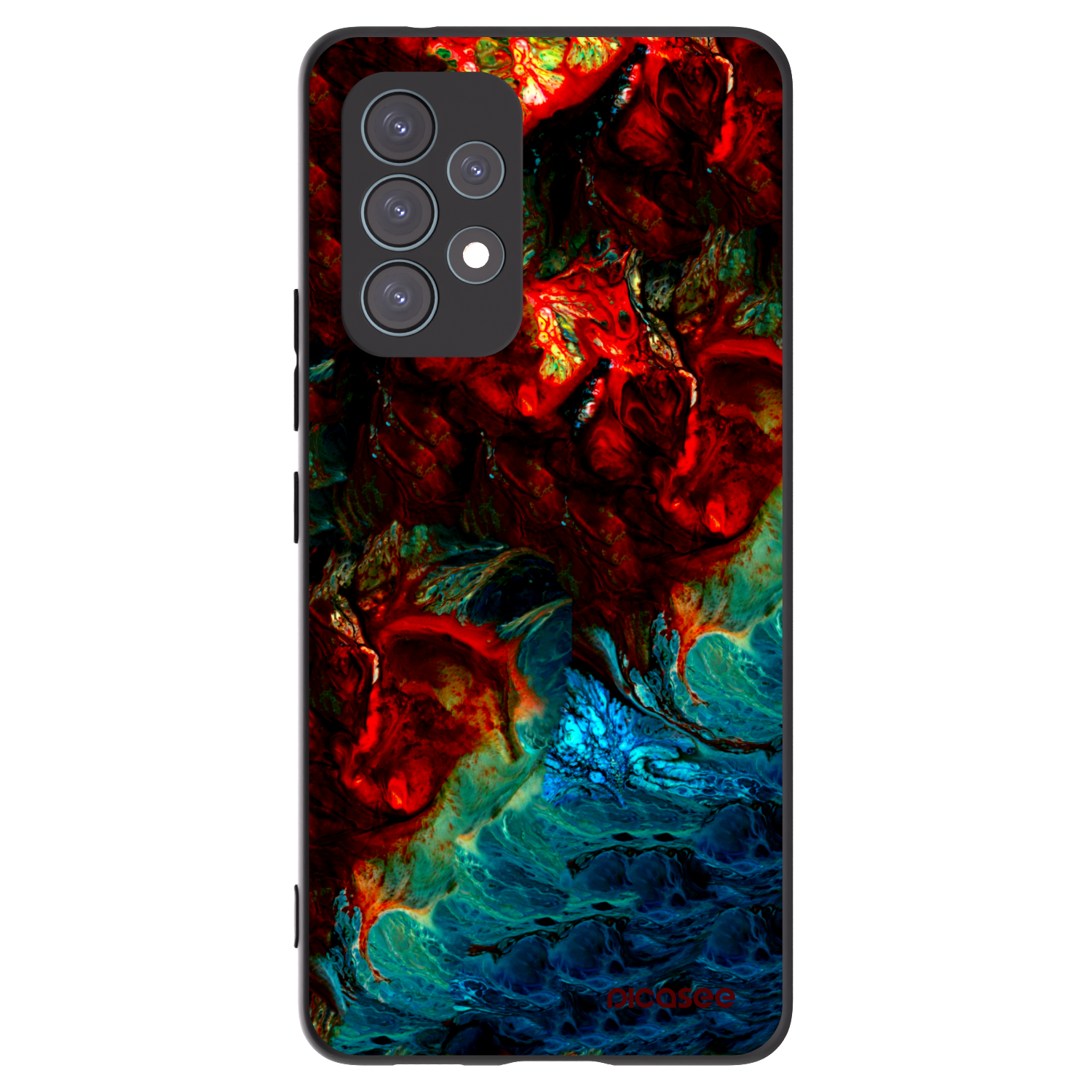 Picasee silikónový čierny obal pre Samsung Galaxy A53 5G A536 - Universe