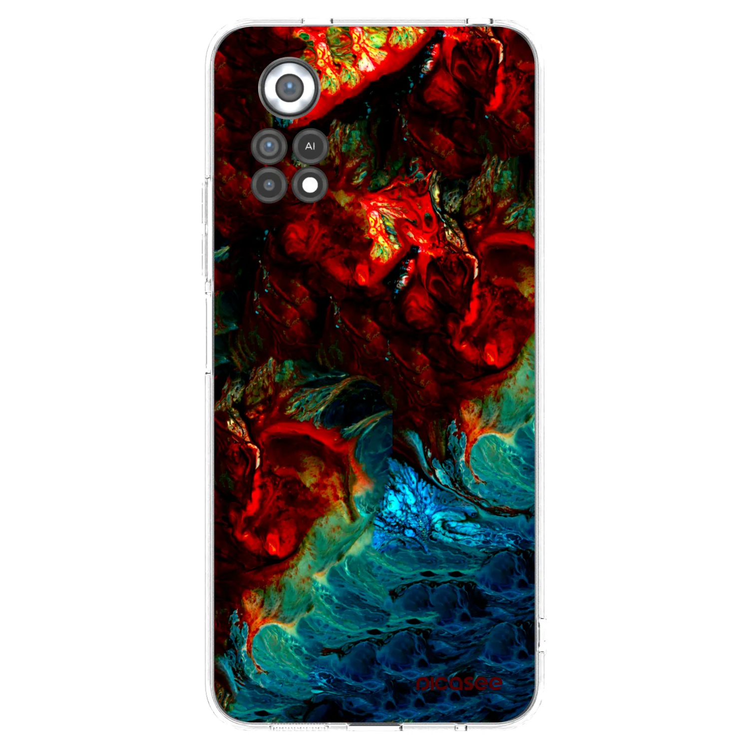 Picasee silikónový prehľadný obal pre Xiaomi Poco X4 Pro 5G - Universe