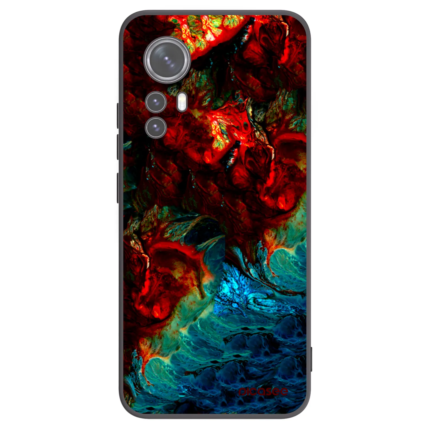 Picasee silikónový čierny obal pre Xiaomi 12 - Universe
