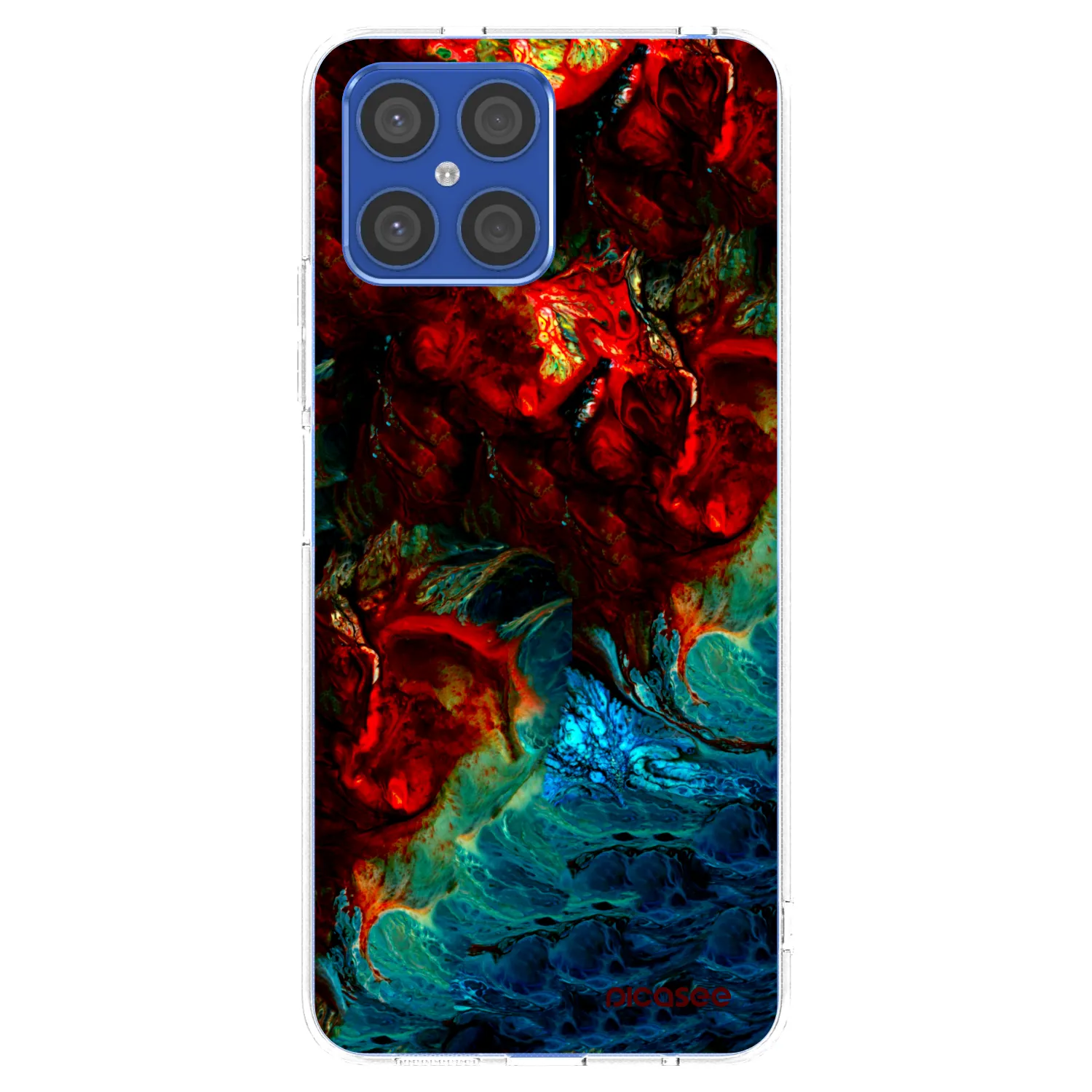 Picasee silikónový prehľadný obal pre Honor X8 4G - Universe