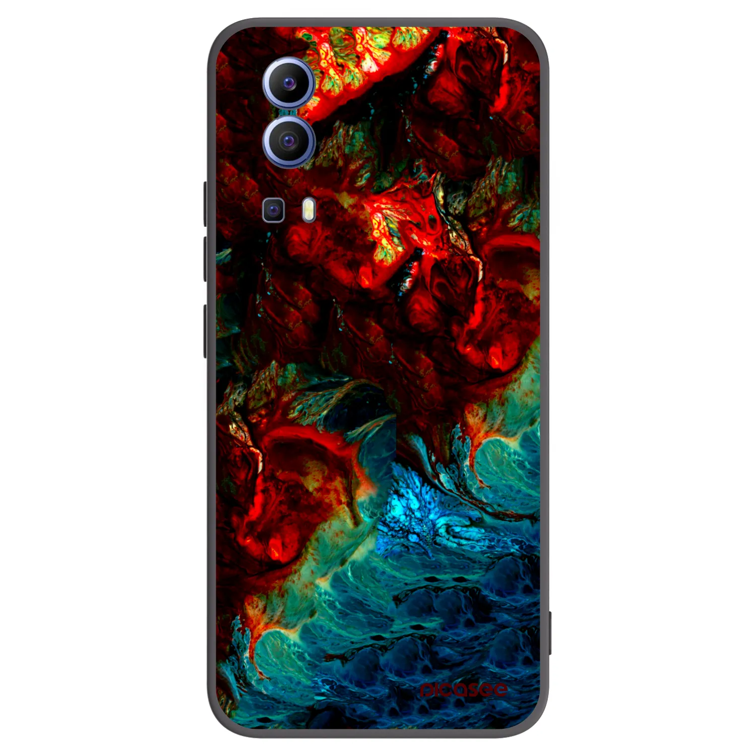 Picasee silikónový čierny obal pre Vivo Y52 5G - Universe