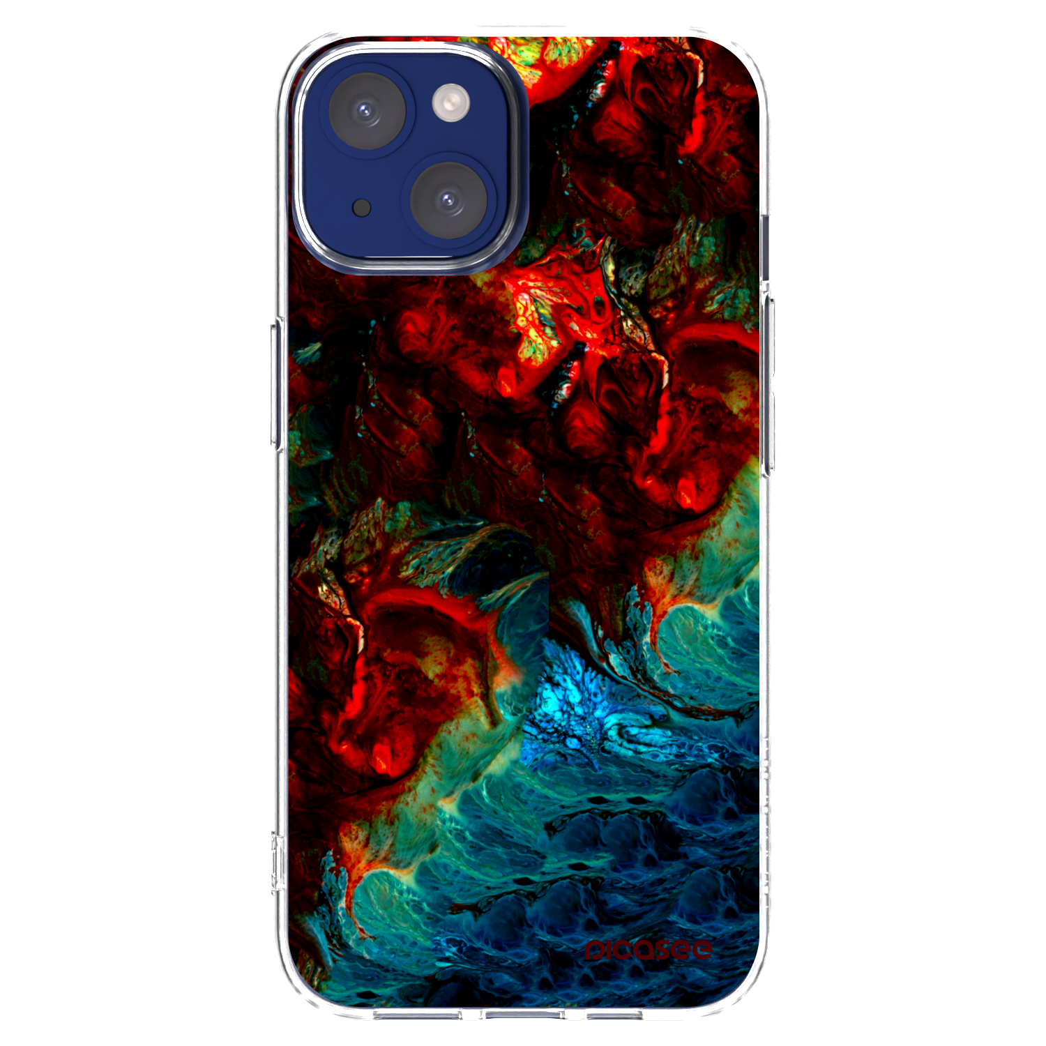 Silikónový prehľadný obal pre Apple iPhone 14 - Universe