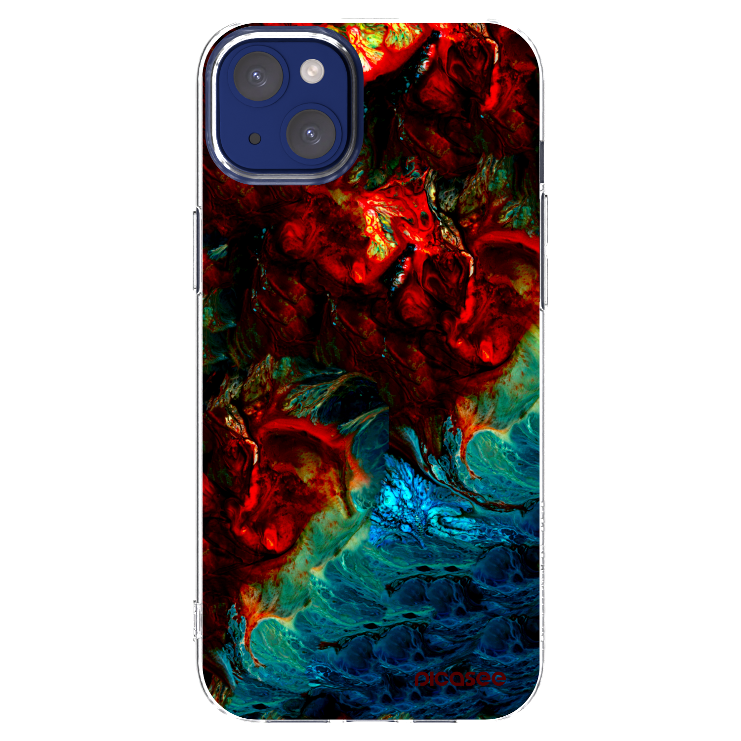 Picasee silikónový prehľadný obal pre Apple iPhone 14 Plus - Universe