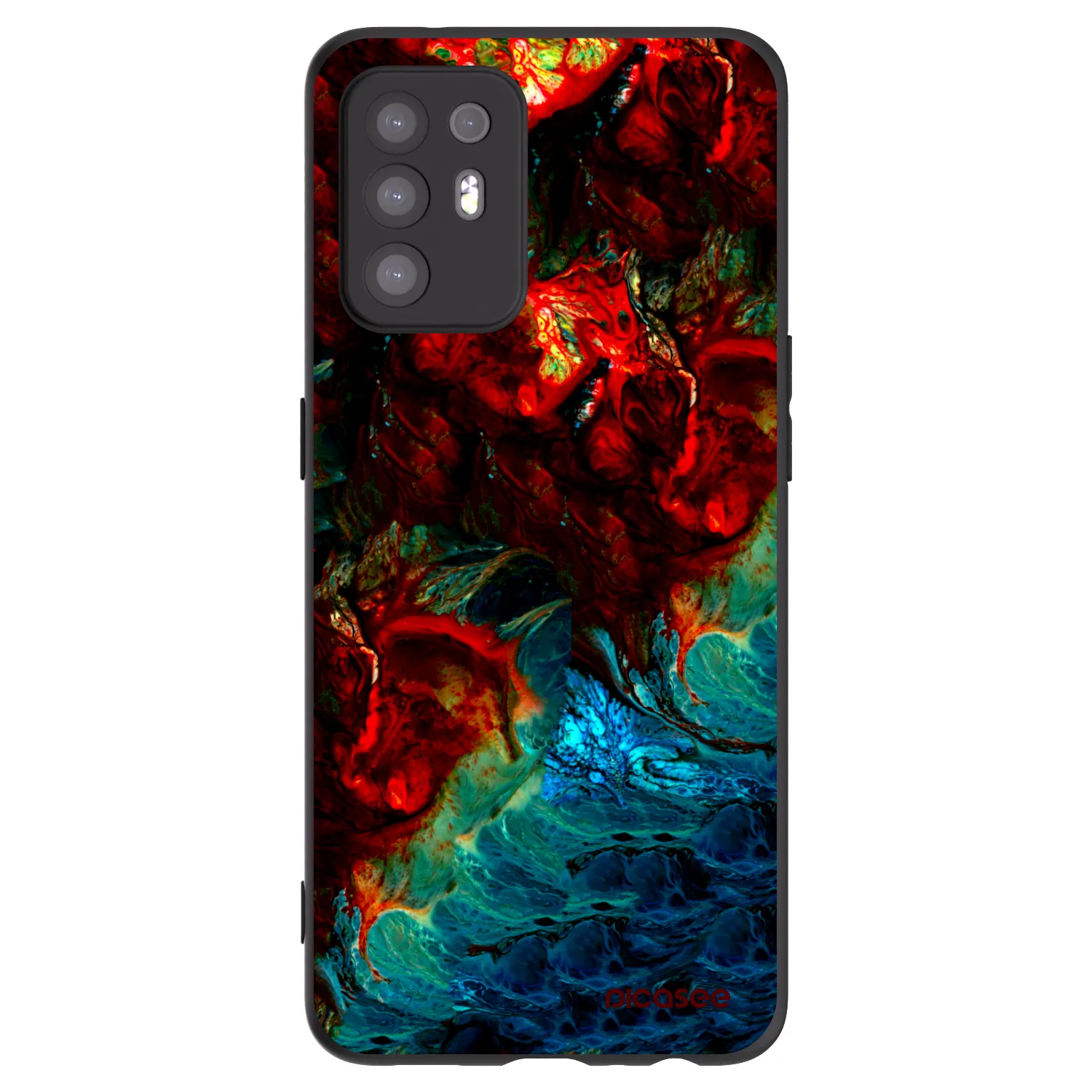 Picasee silikónový čierny obal pre OPPO A94 5G - Universe