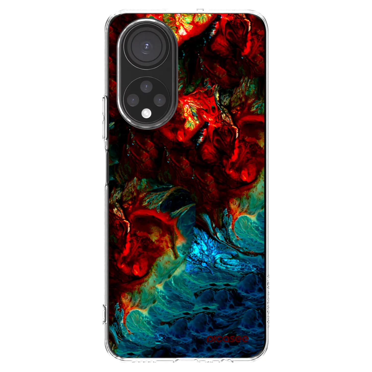 Picasee silikónový prehľadný obal pre Honor X7 - Universe