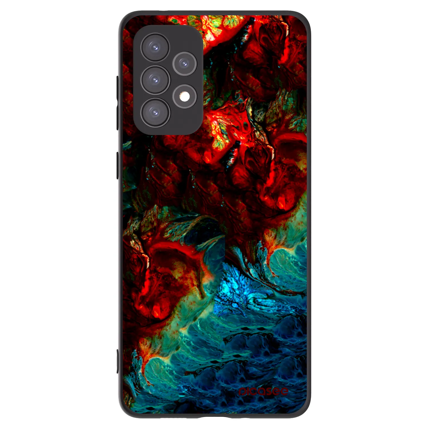 Picasee silikónový čierny obal pre Samsung Galaxy A73 5G - Universe