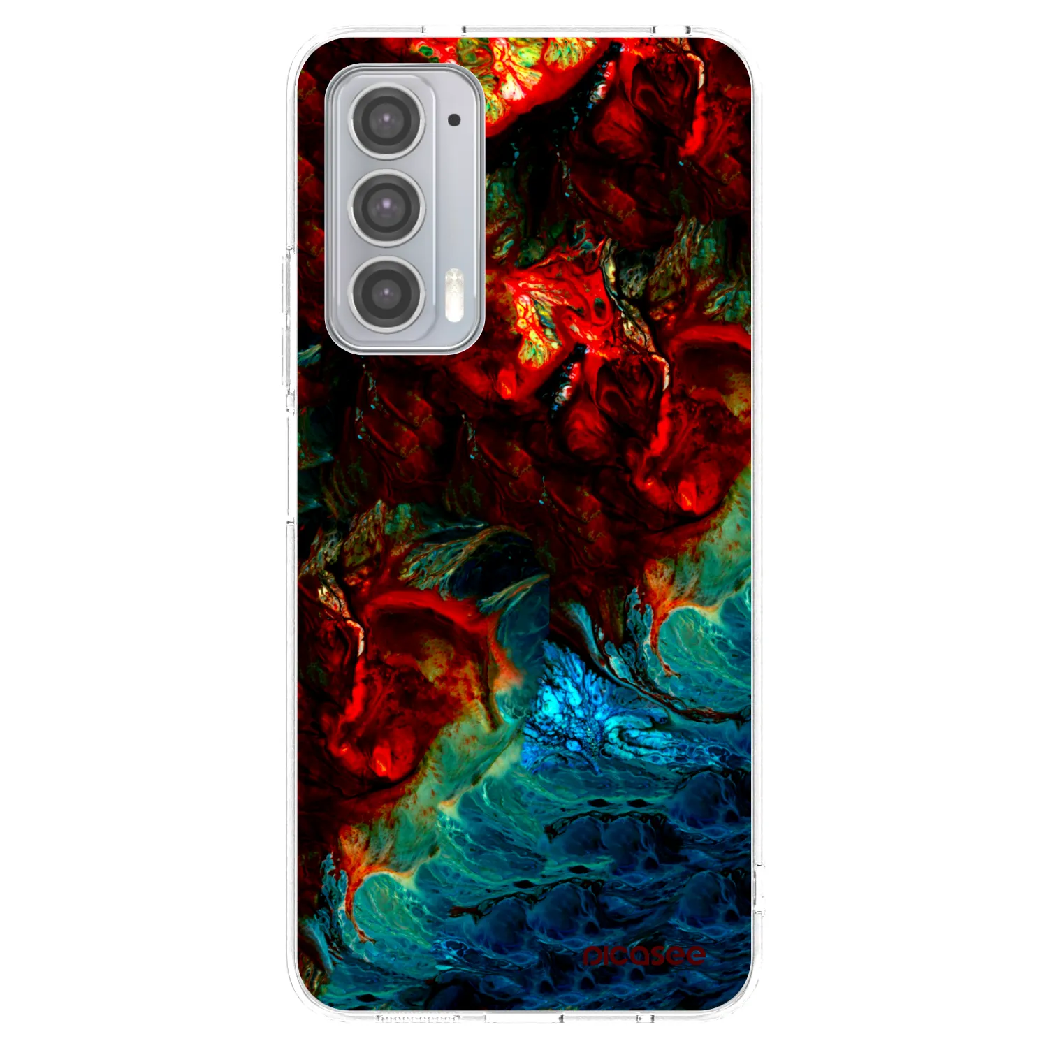 Picasee silikónový prehľadný obal pre Motorola Edge 20 - Universe