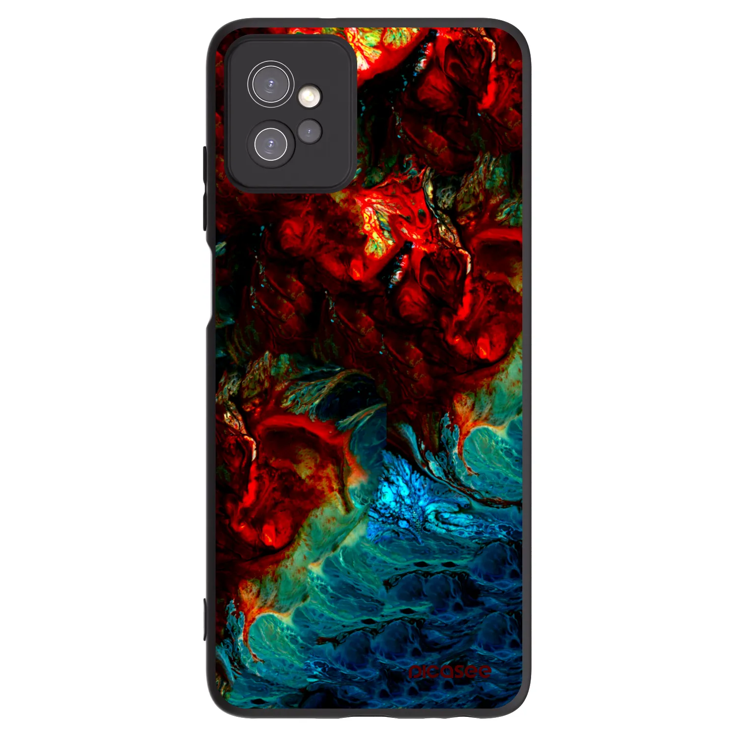 Picasee silikónový čierny obal pre Motorola Moto G32 - Universe
