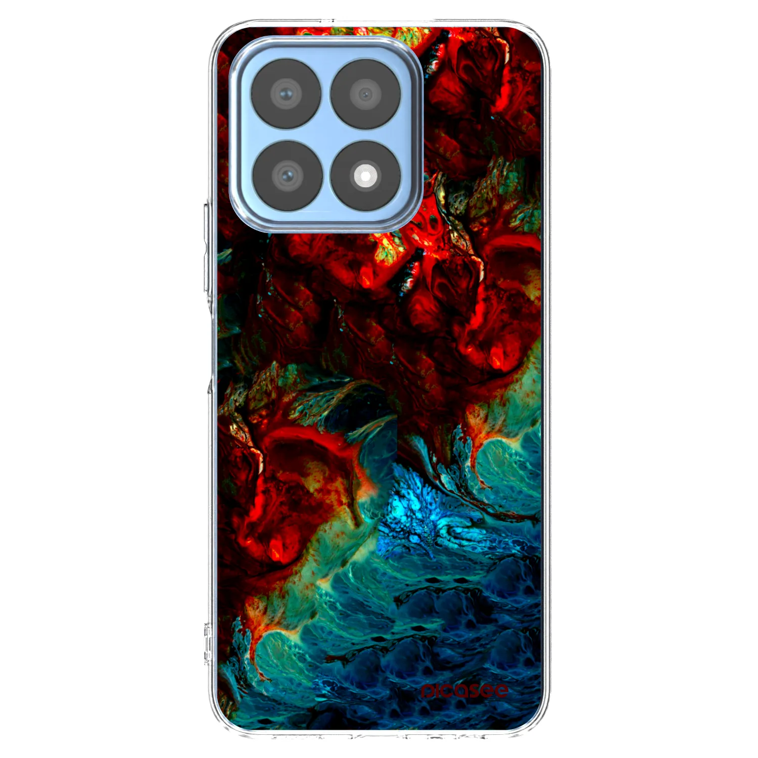 Picasee silikónový prehľadný obal pre Honor X8a - Universe