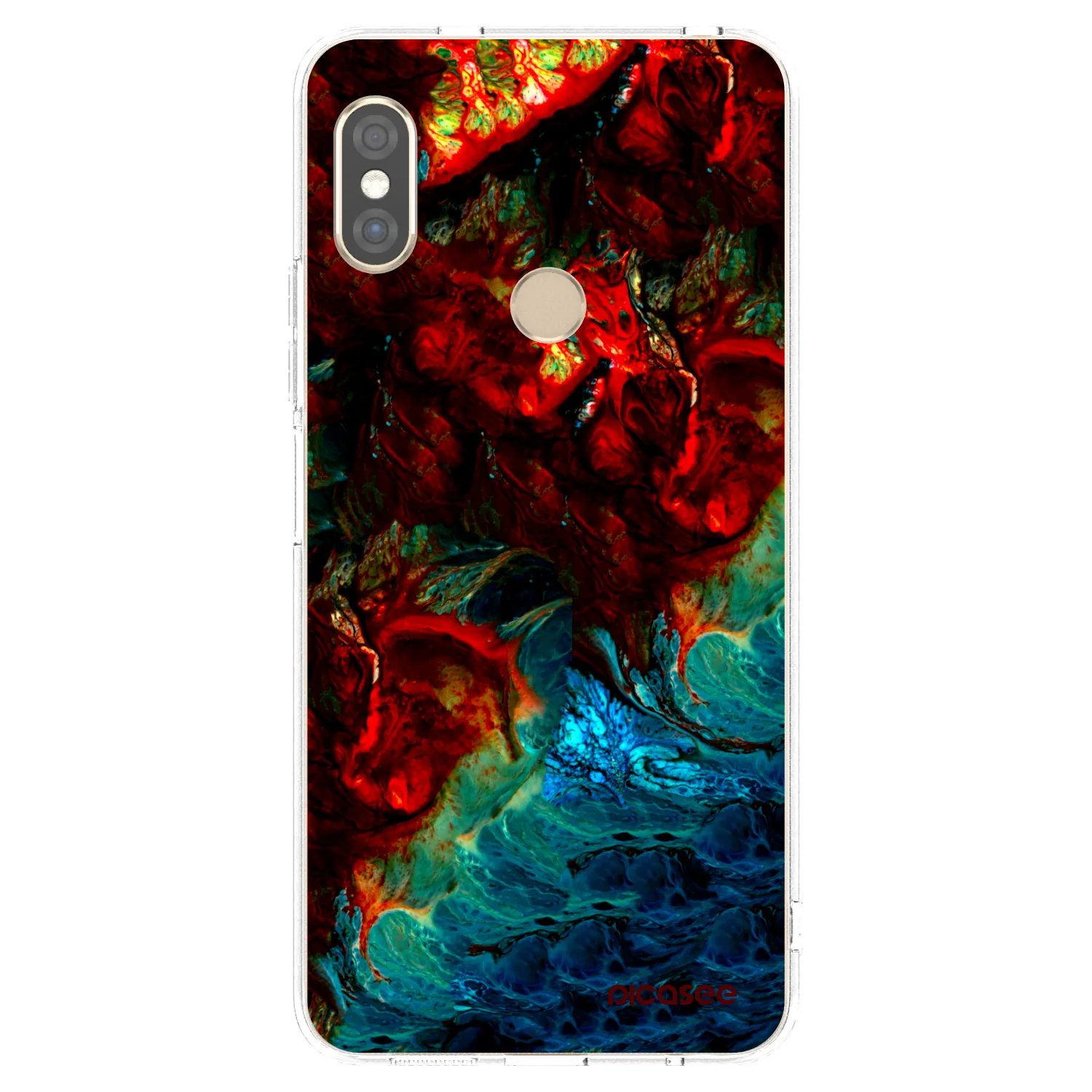 Picasee silikónový prehľadný obal pre Xiaomi Redmi Note 5 Global - Universe