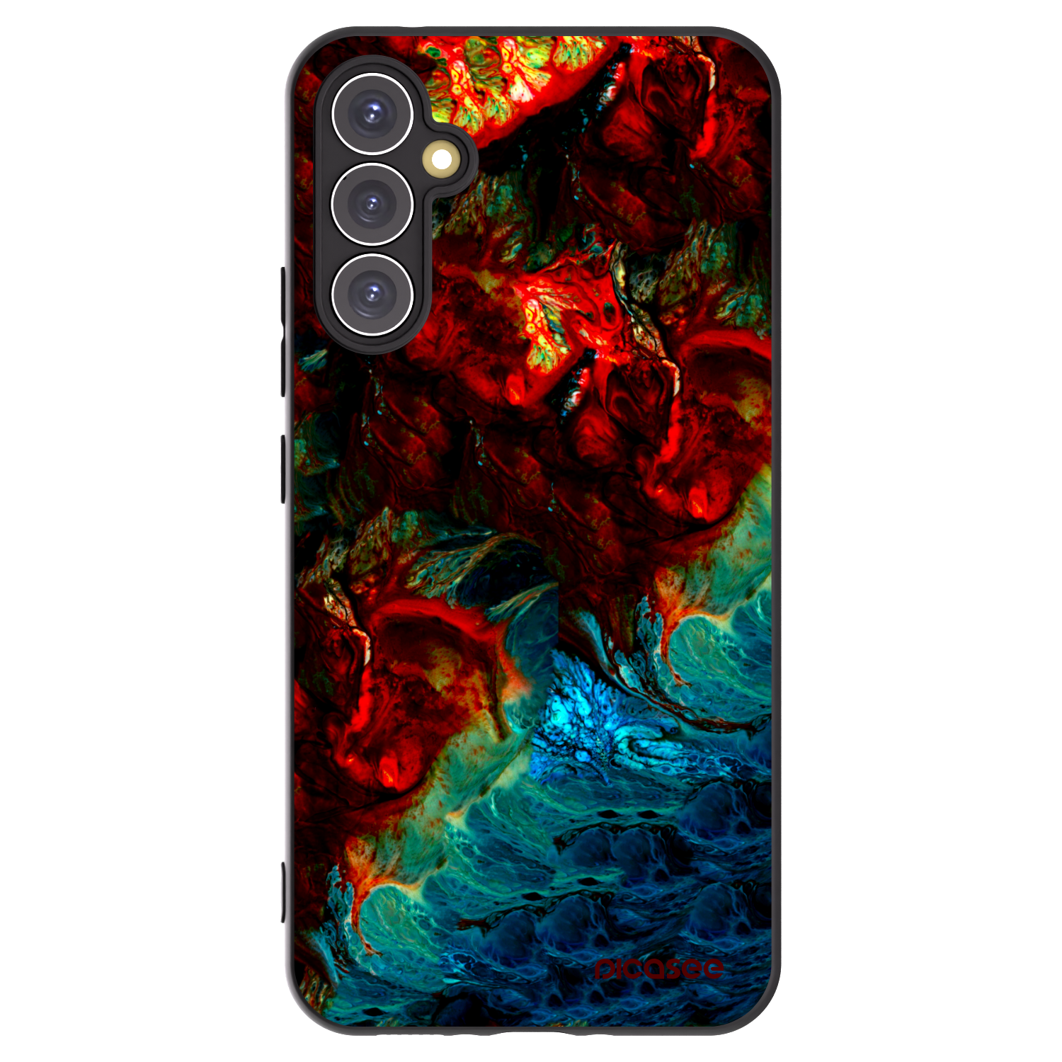 Picasee silikónový čierny obal pre Samsung Galaxy A34 5G A346B - Universe