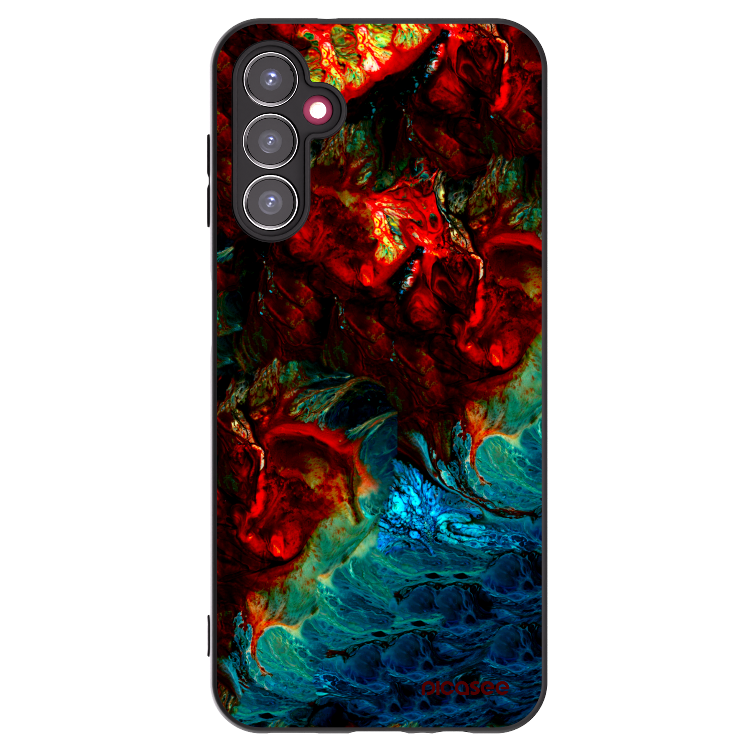 Picasee silikónový čierny obal pre Samsung Galaxy A14 4G A145R - Universe
