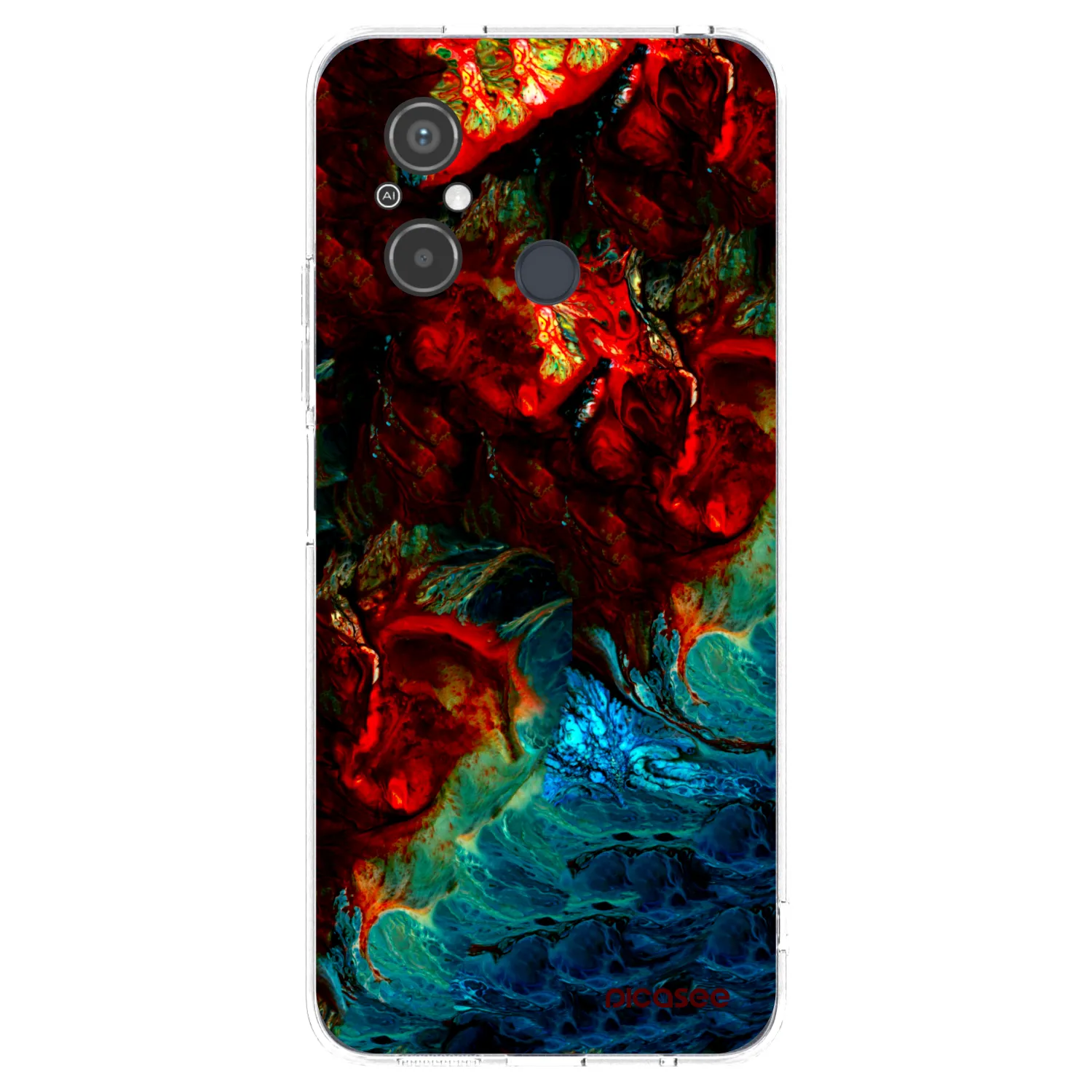Picasee silikónový prehľadný obal pre Xiaomi Redmi 12C - Universe