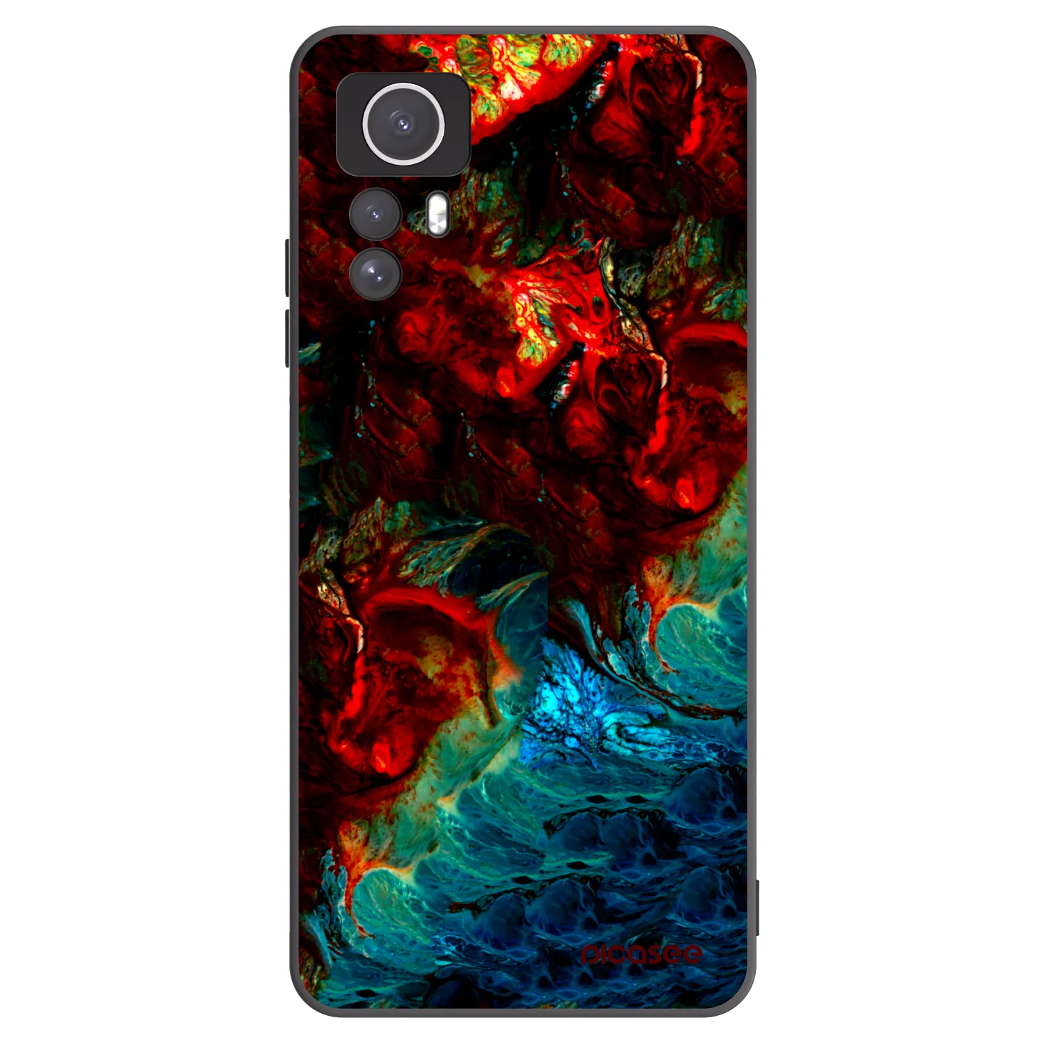 Picasee silikónový čierny obal pre Xiaomi Redmi Note 12S - Universe