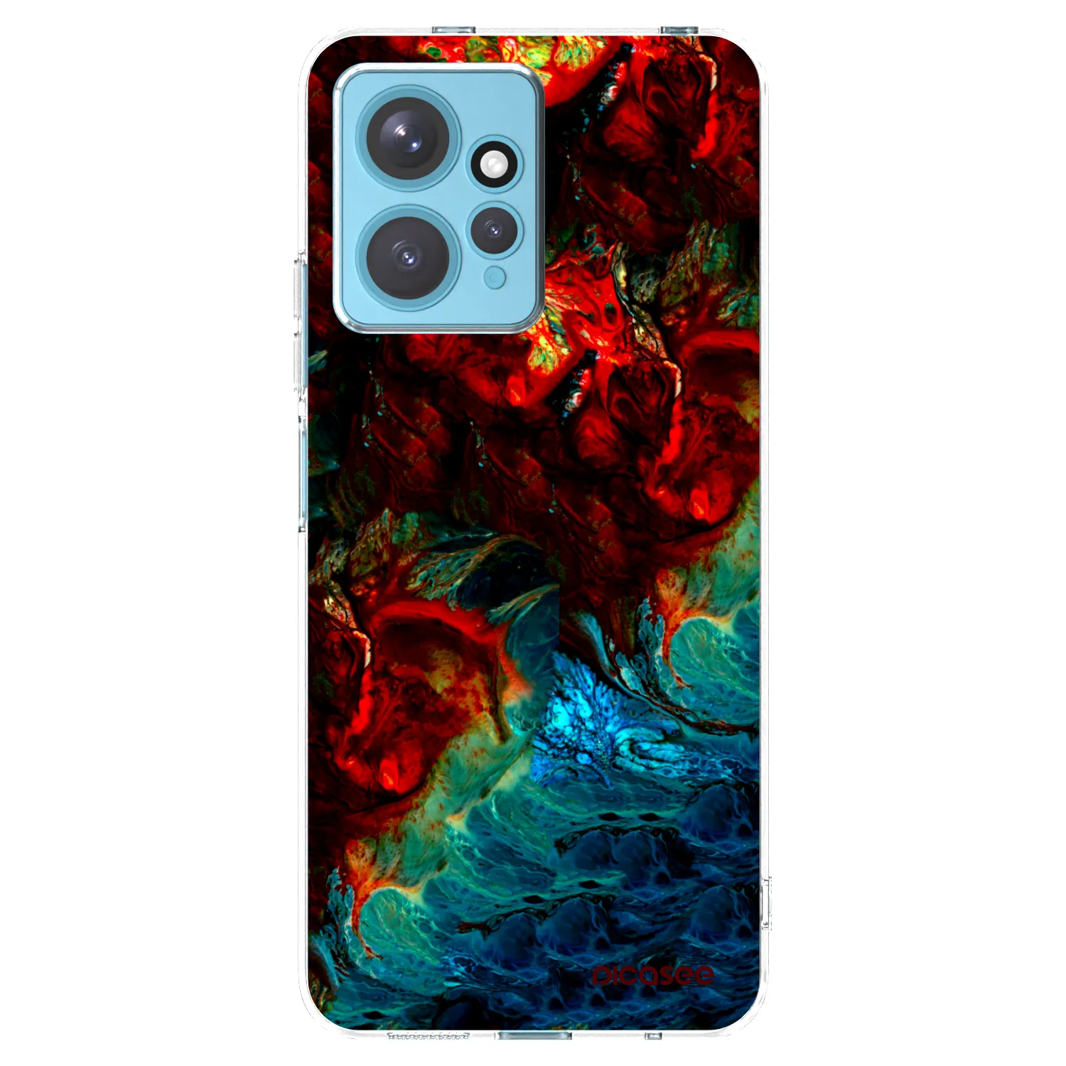 Picasee silikónový prehľadný obal pre Xiaomi Redmi Note 12 4G - Universe