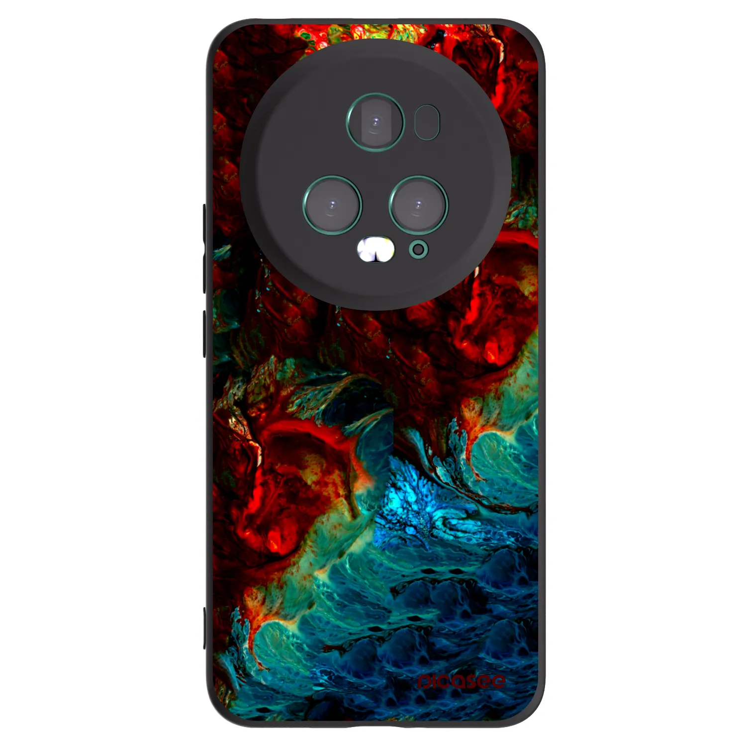 Picasee silikónový čierny obal pre Honor Magic5 Pro - Universe