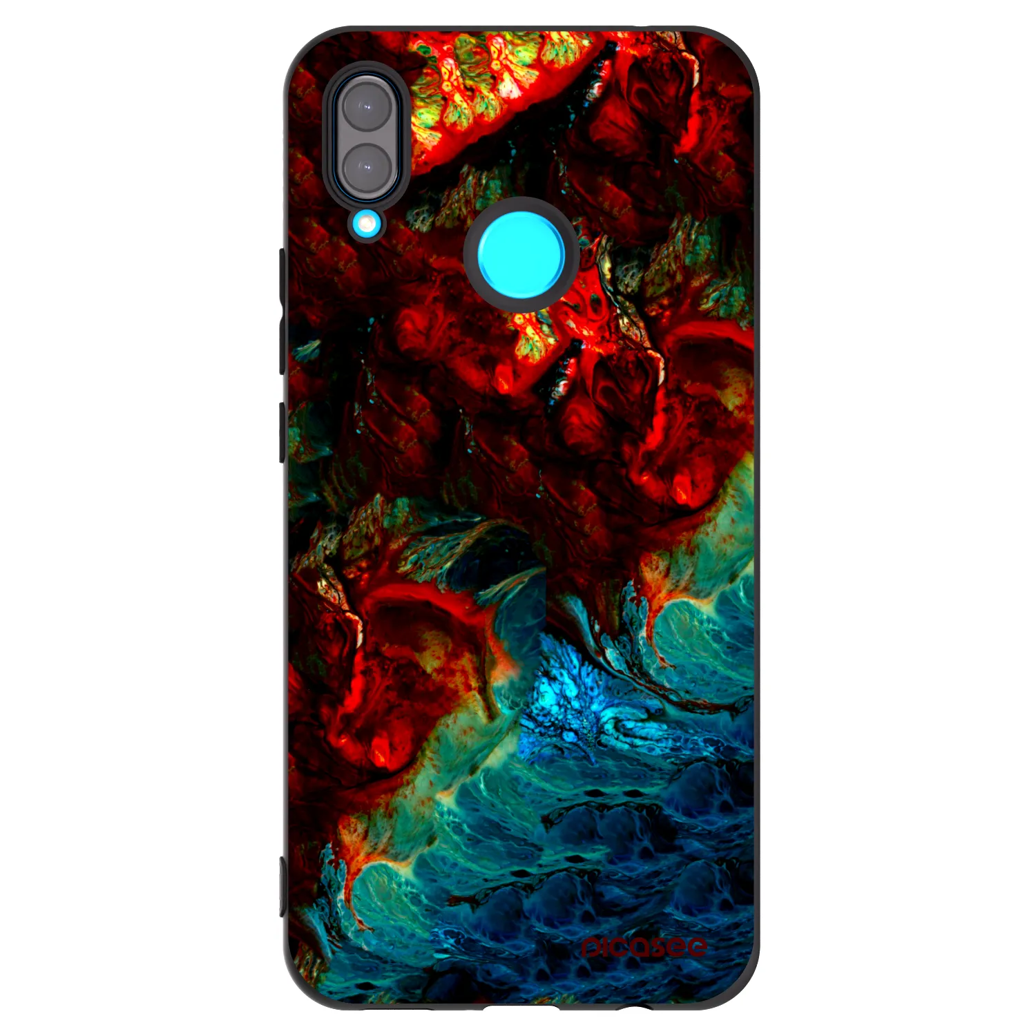Picasee silikónový čierny obal pre Huawei Nova 3 - Universe