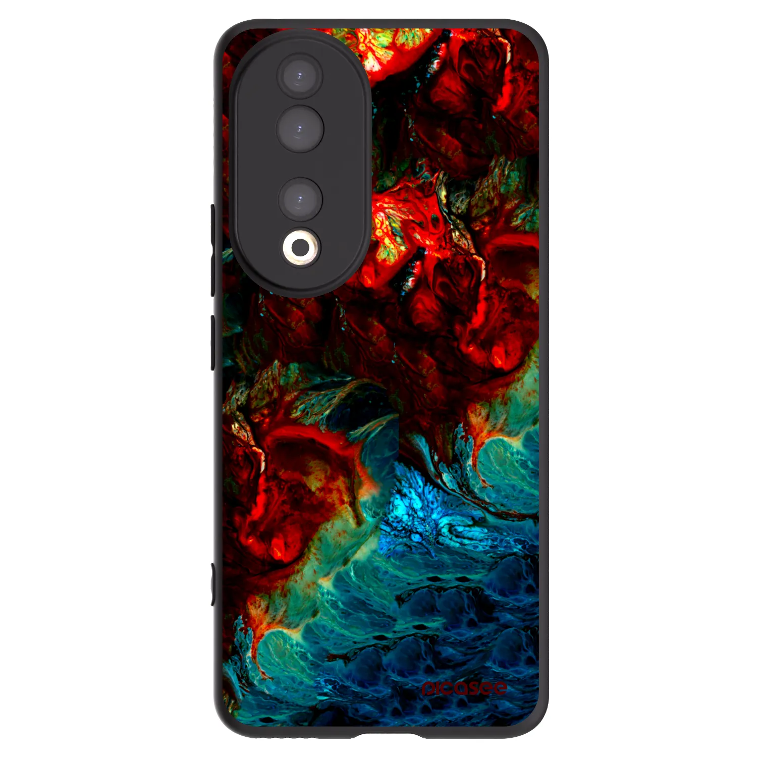 Picasee silikónový čierny obal pre Honor 90 5G - Universe