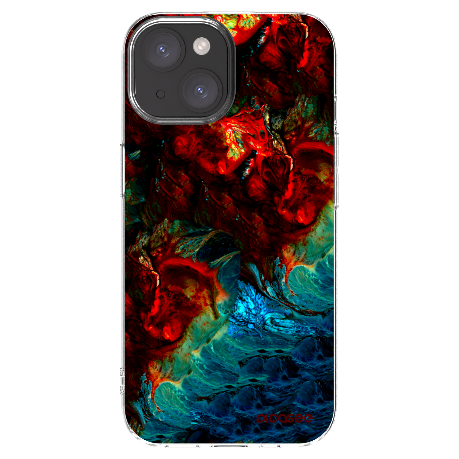 Silikónový prehľadný obal pre Apple iPhone 15 - Universe