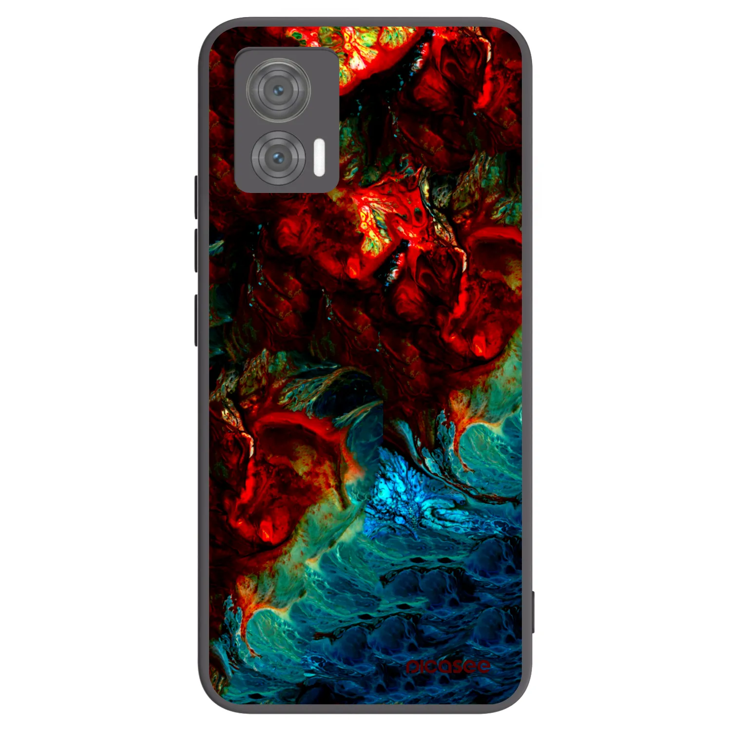Picasee silikónový čierny obal pre Motorola Edge 30 Neo - Universe