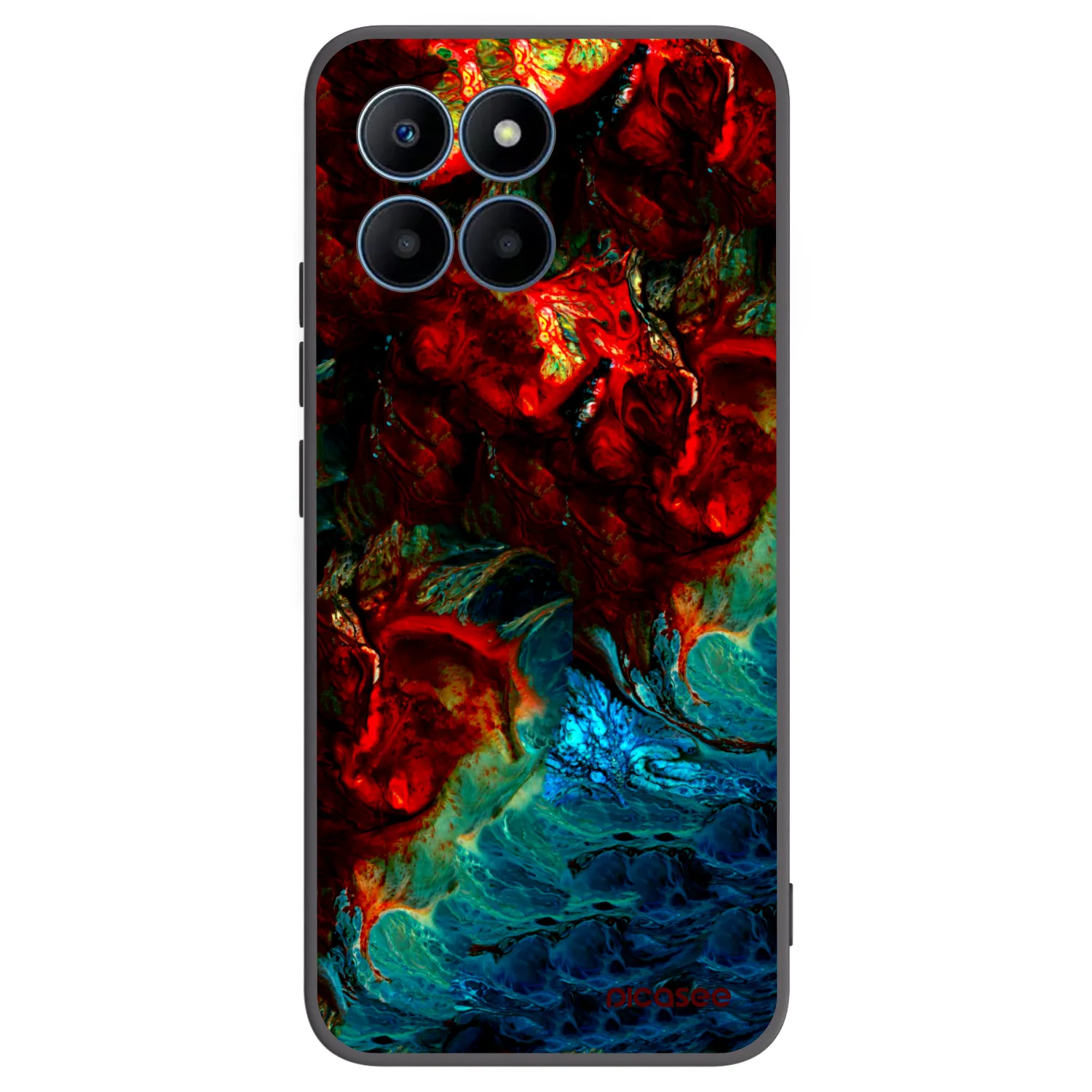 Picasee silikónový čierny obal pre Honor 70 Lite - Universe
