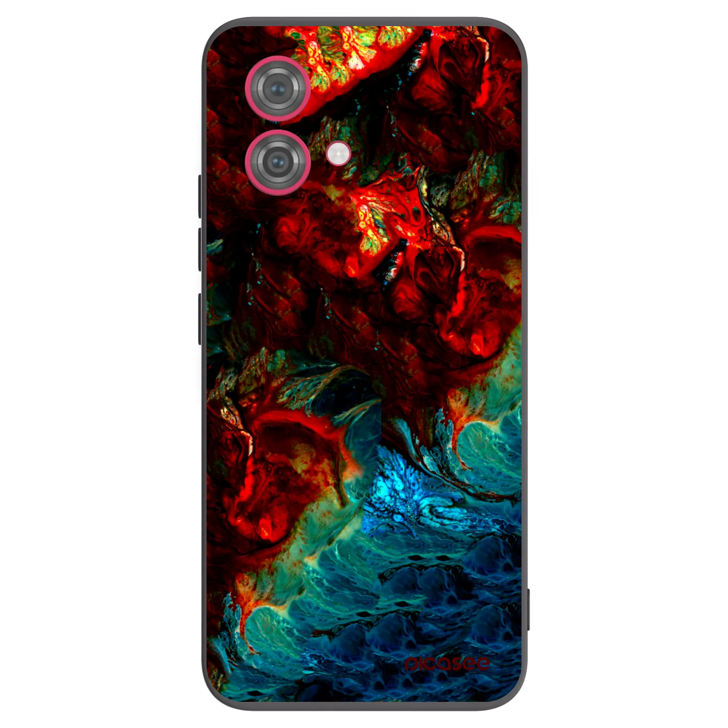 Picasee silikónový čierny obal pre Motorola Moto G84 5G - Universe