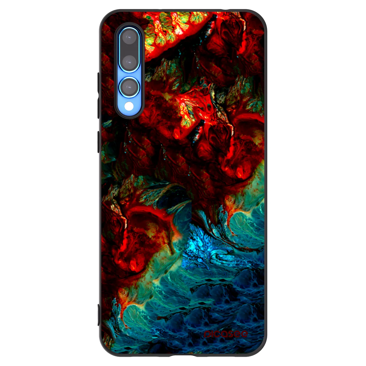 Picasee silikónový čierny obal pre Huawei P20 Pro - Universe