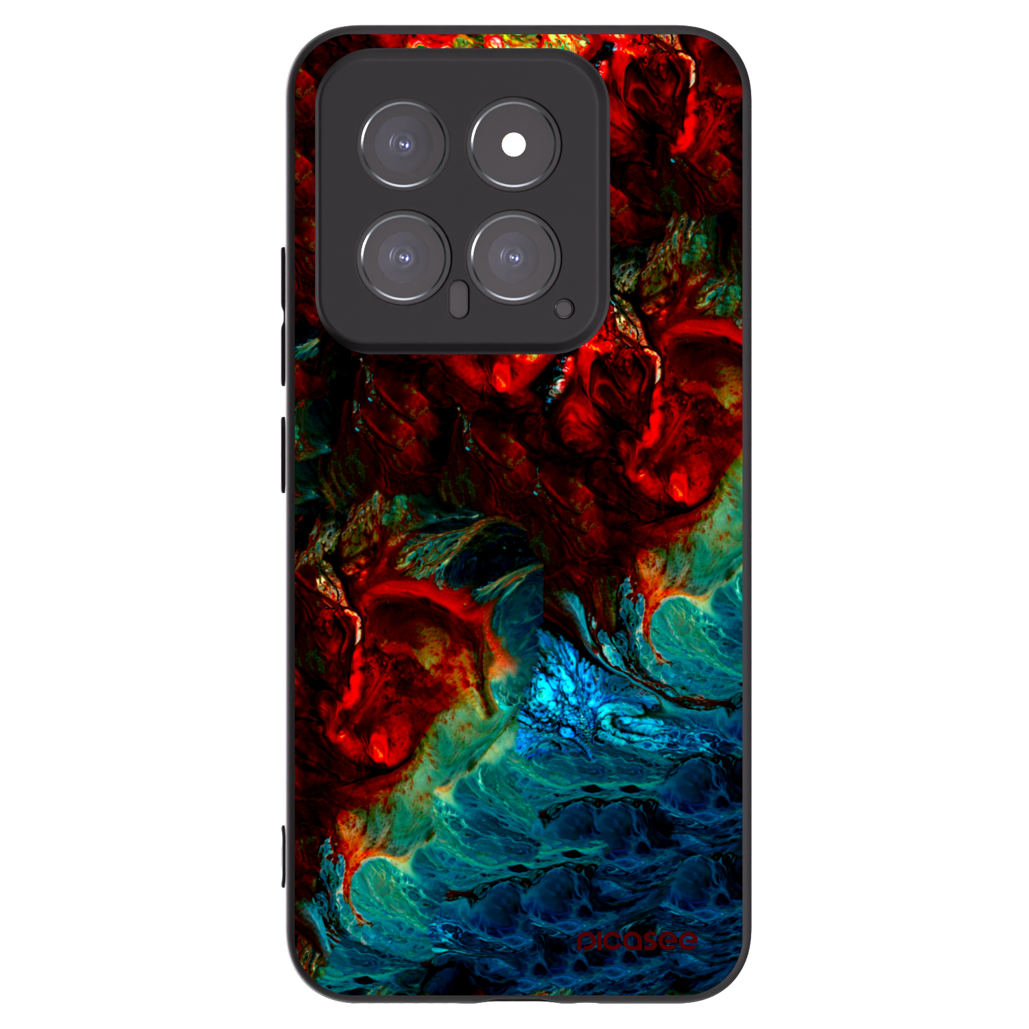 Picasee silikónový čierny obal pre Xiaomi 14 - Universe
