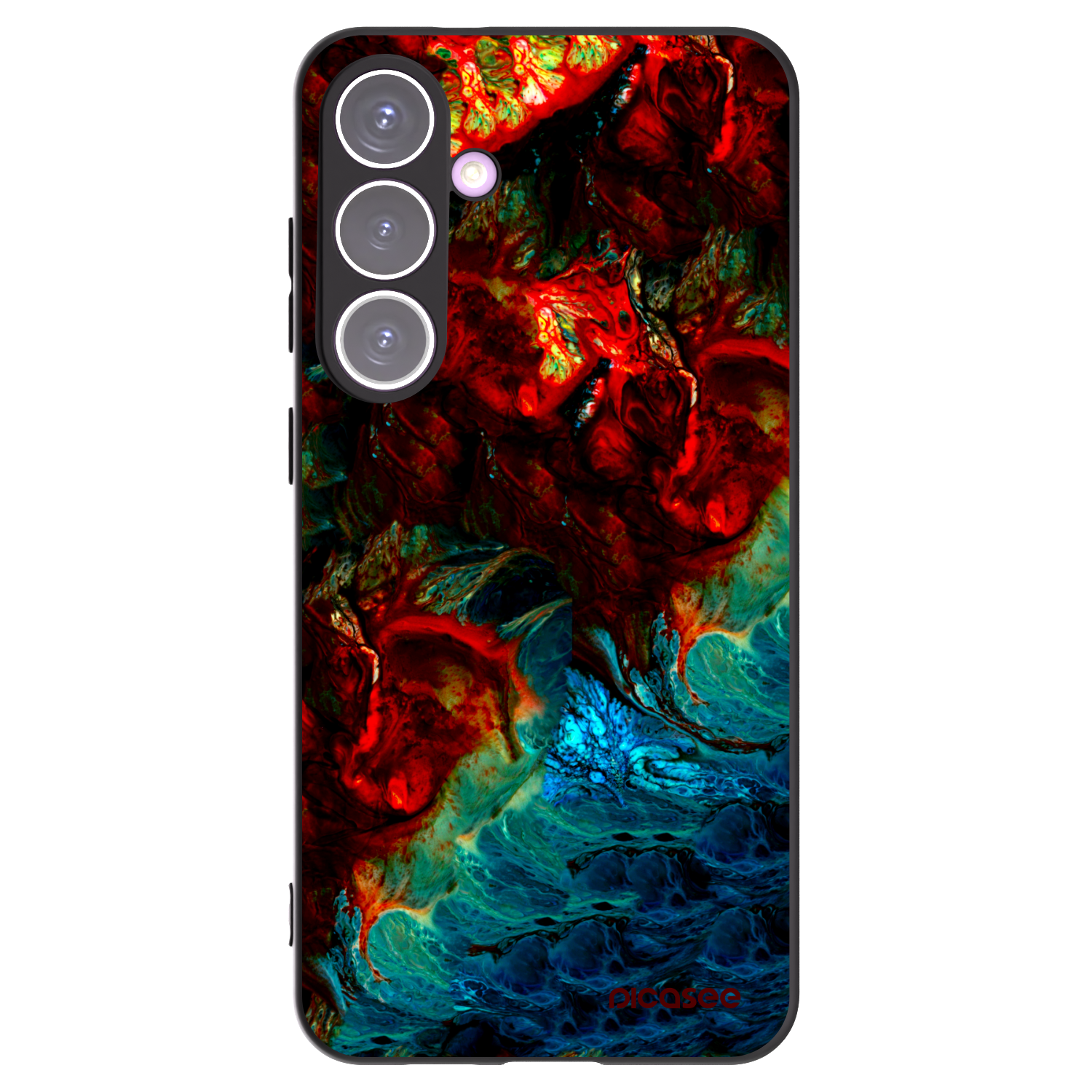 Picasee silikónový čierny obal pre Samsung Galaxy S24+ S926B 5G - Universe