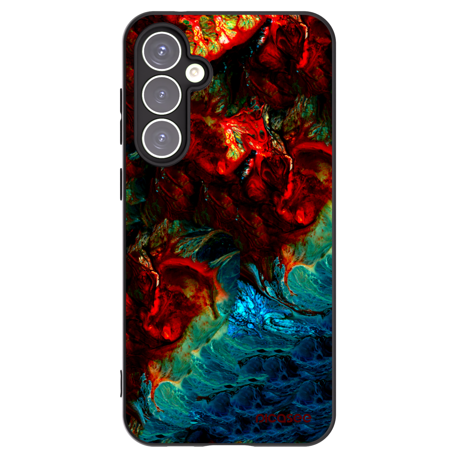Picasee silikónový čierny obal pre Samsung Galaxy S23 FE S711B - Universe