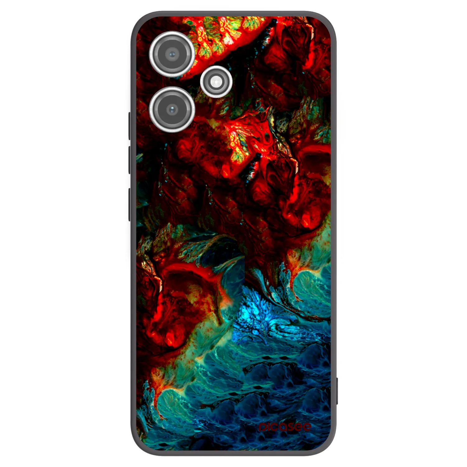 Picasee silikónový čierny obal pre Xiaomi Redmi 12 5G - Universe