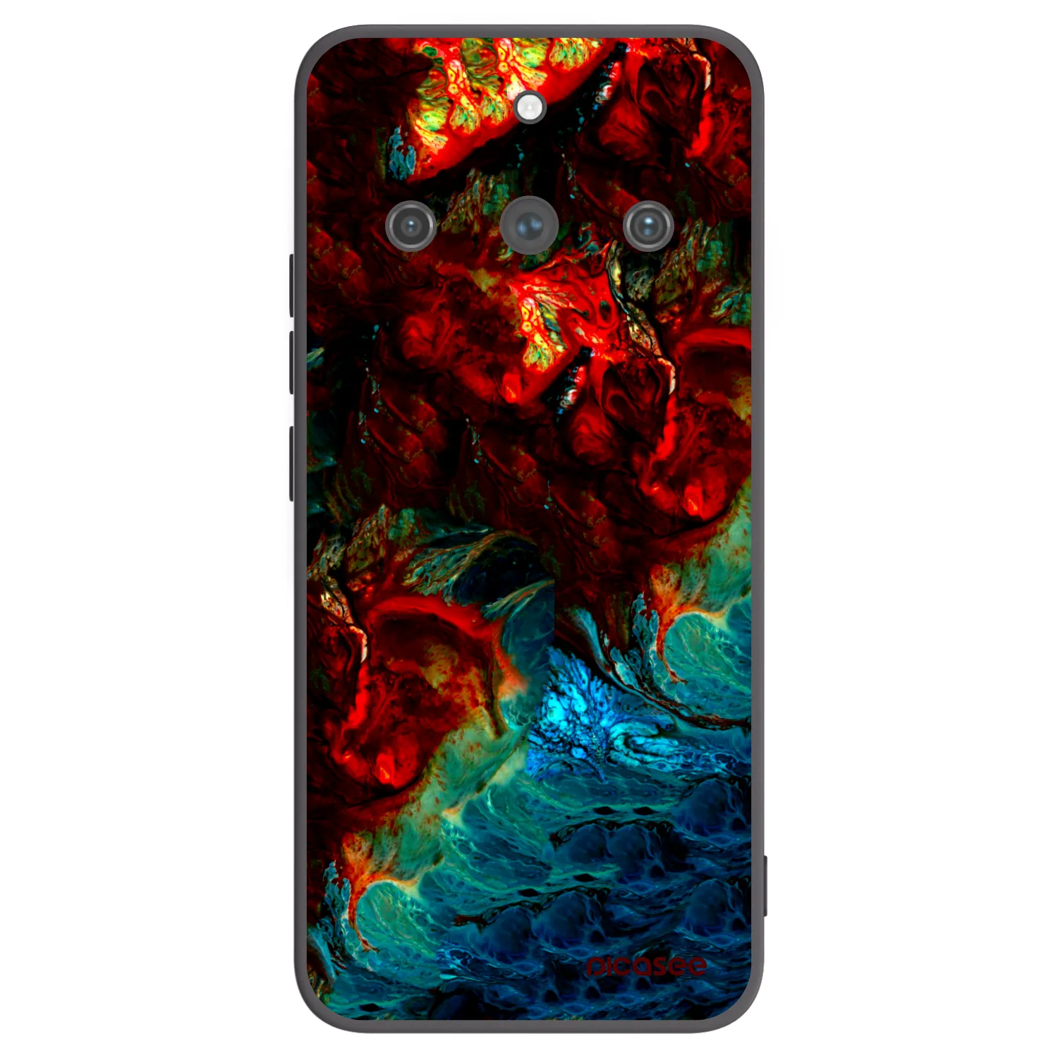 Picasee silikónový čierny obal pre Realme 11 Pro+ - Universe