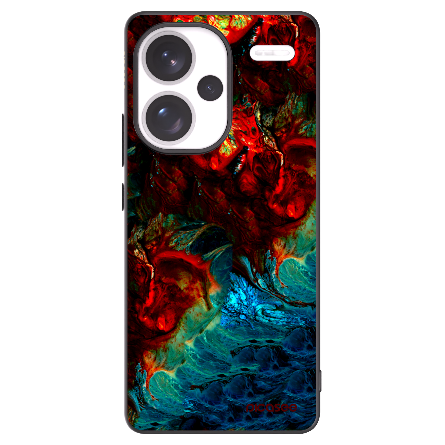 Picasee silikónový čierny obal pre Xiaomi Redmi Note 13 Pro+ 5G - Universe