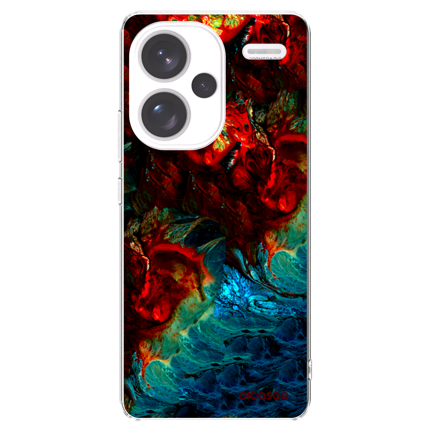 Picasee silikónový prehľadný obal pre Xiaomi Redmi Note 13 Pro+ 5G - Universe