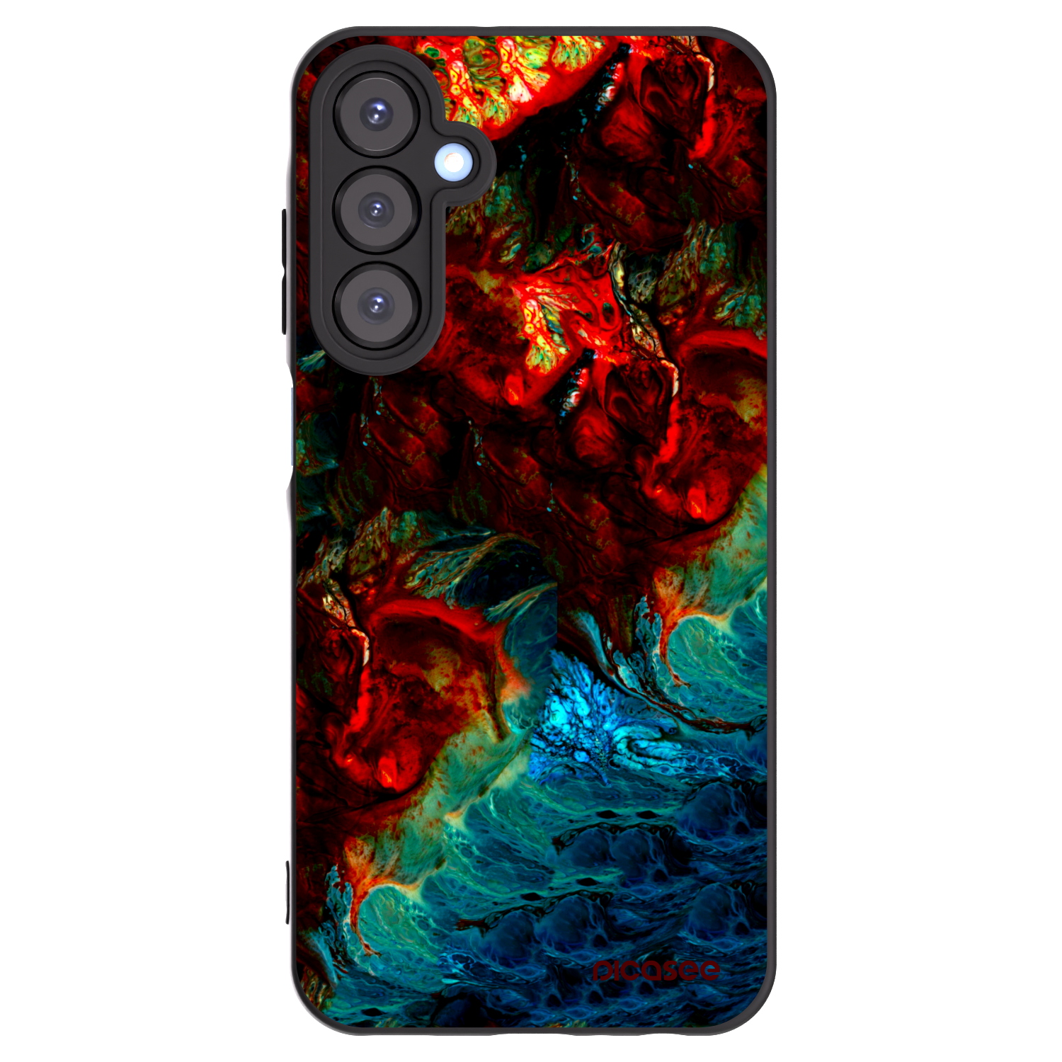 Picasee silikónový čierny obal pre Samsung Galaxy A25 A256B 5G - Universe