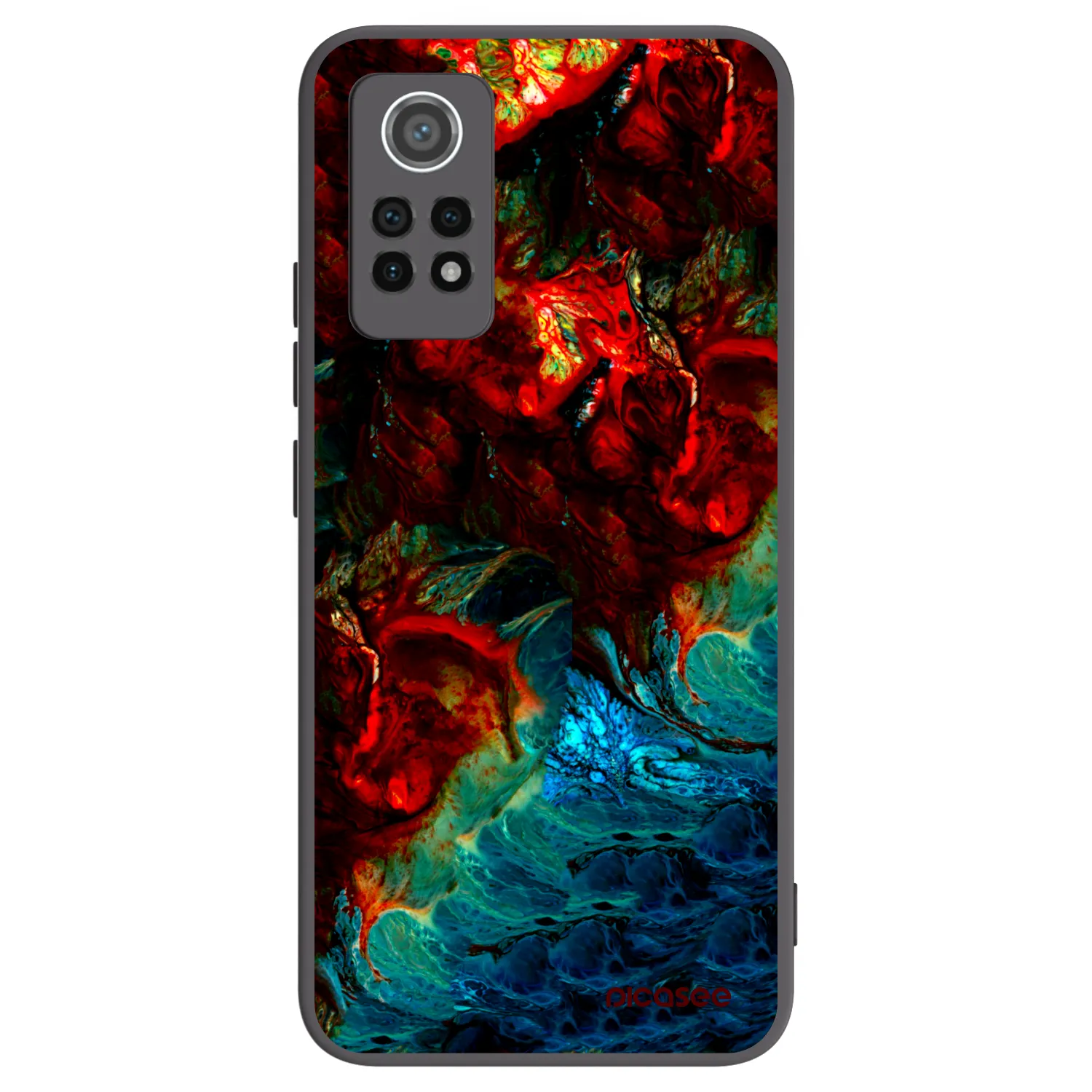 Picasee silikónový čierny obal pre Xiaomi Redmi Note 12 Pro 4G - Universe