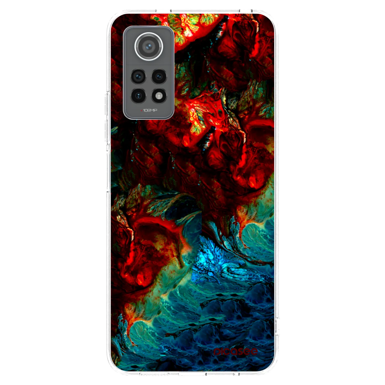Picasee silikónový prehľadný obal pre Xiaomi Redmi Note 12 Pro 4G - Universe