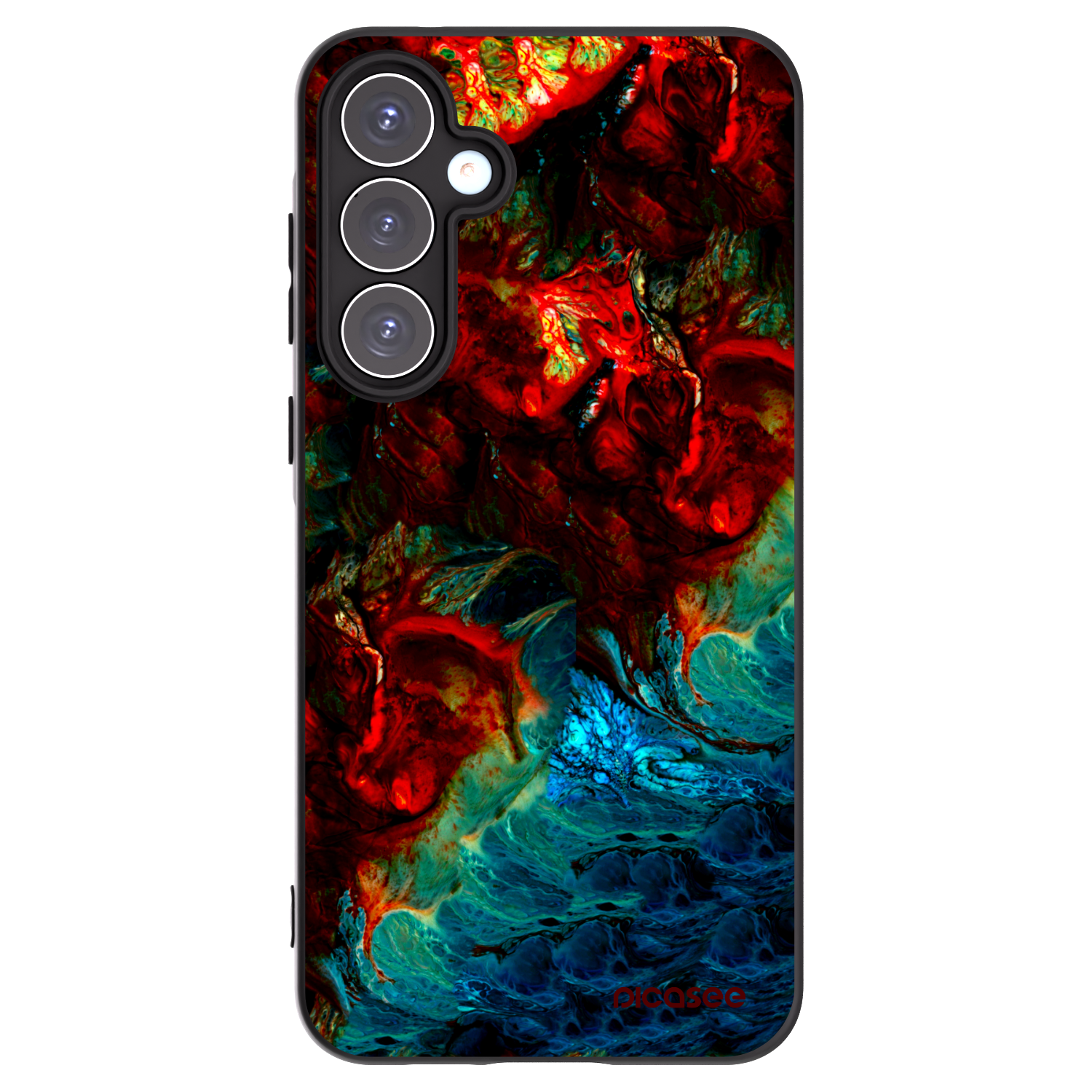 Picasee silikónový čierny obal pre Samsung Galaxy A55 5G A556B - Universe