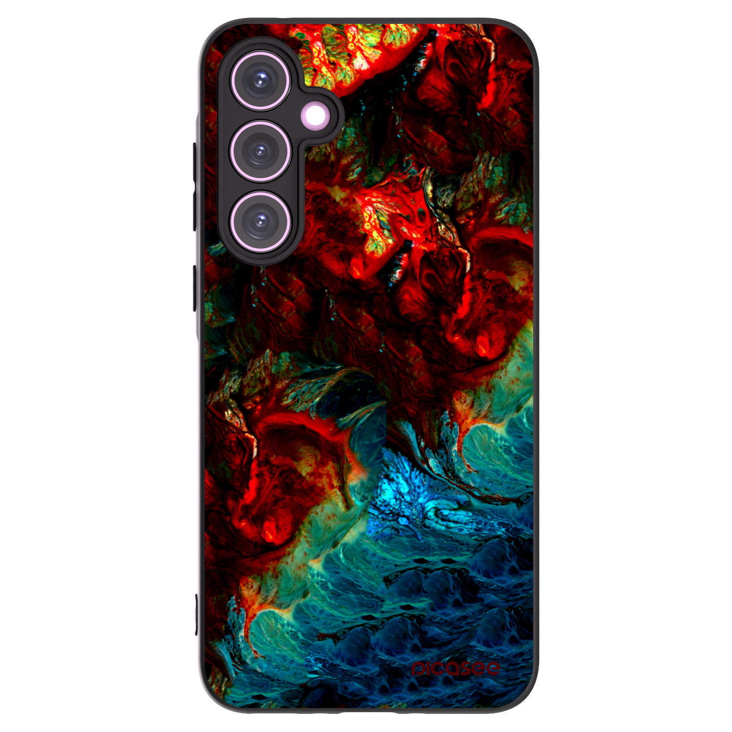 Picasee silikónový čierny obal pre Samsung Galaxy A35 5G A356B - Universe
