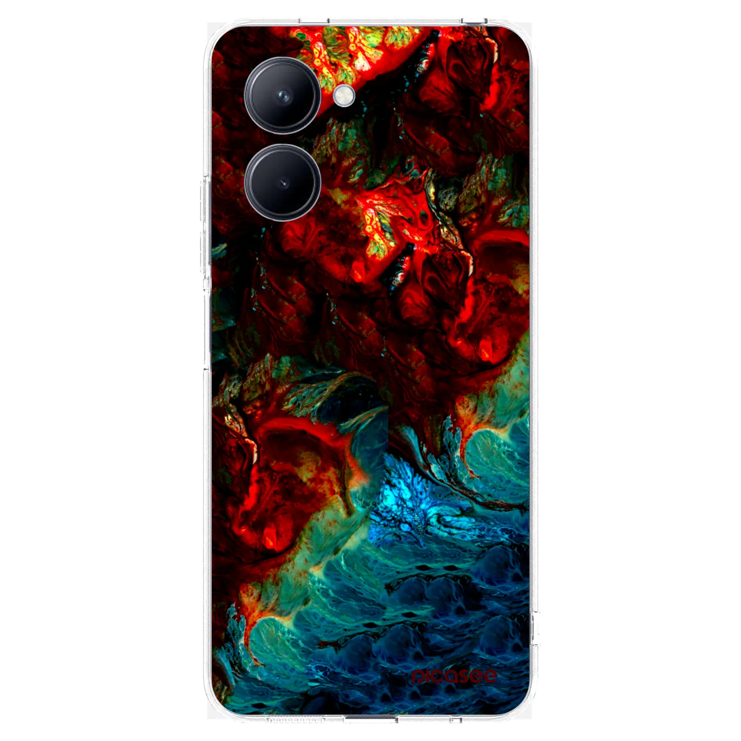 Picasee silikónový prehľadný obal pre Realme C33 (2023) - Universe