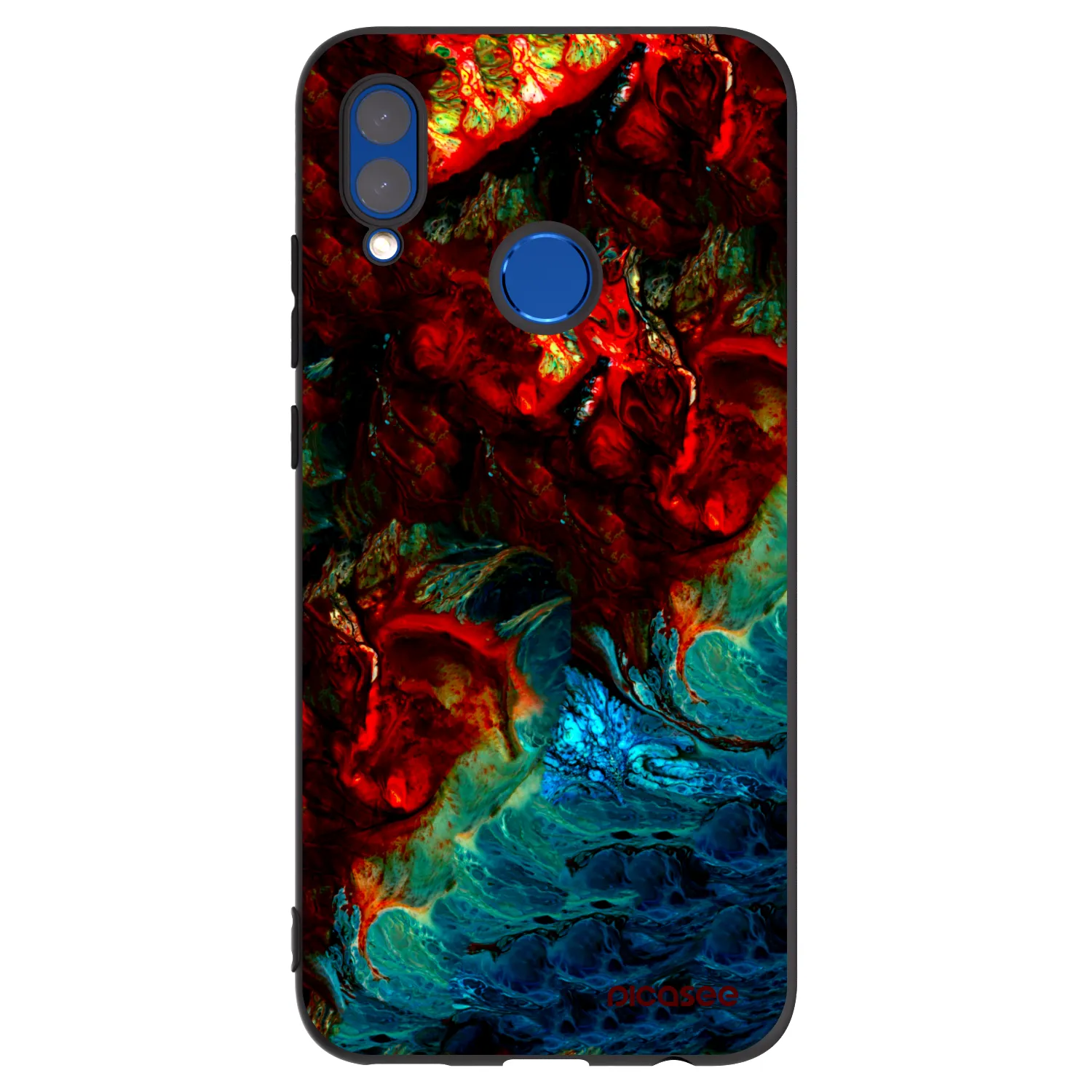 Picasee silikónový čierny obal pre Honor 10 Lite - Universe