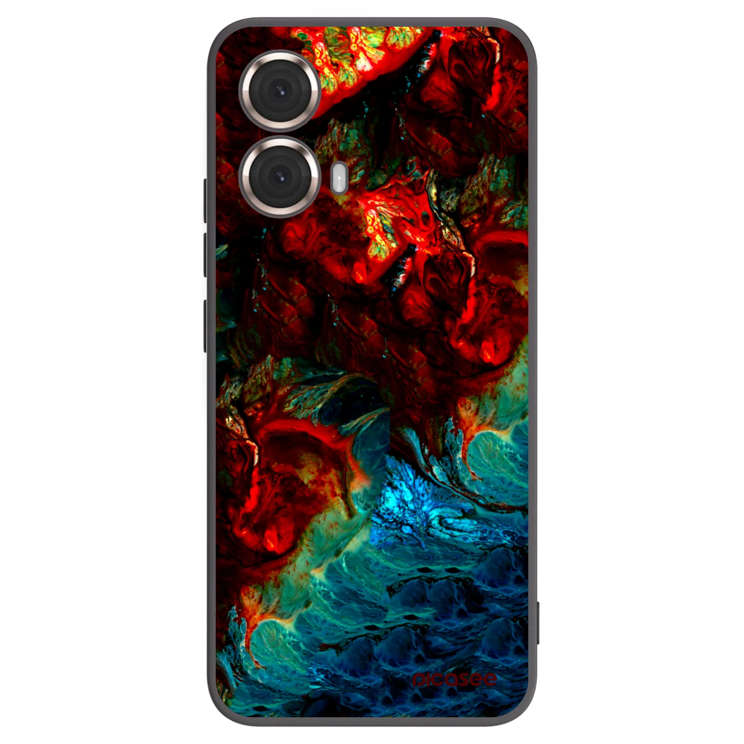 Silikónový čierny obal pre Motorola Moto G85 - Universe