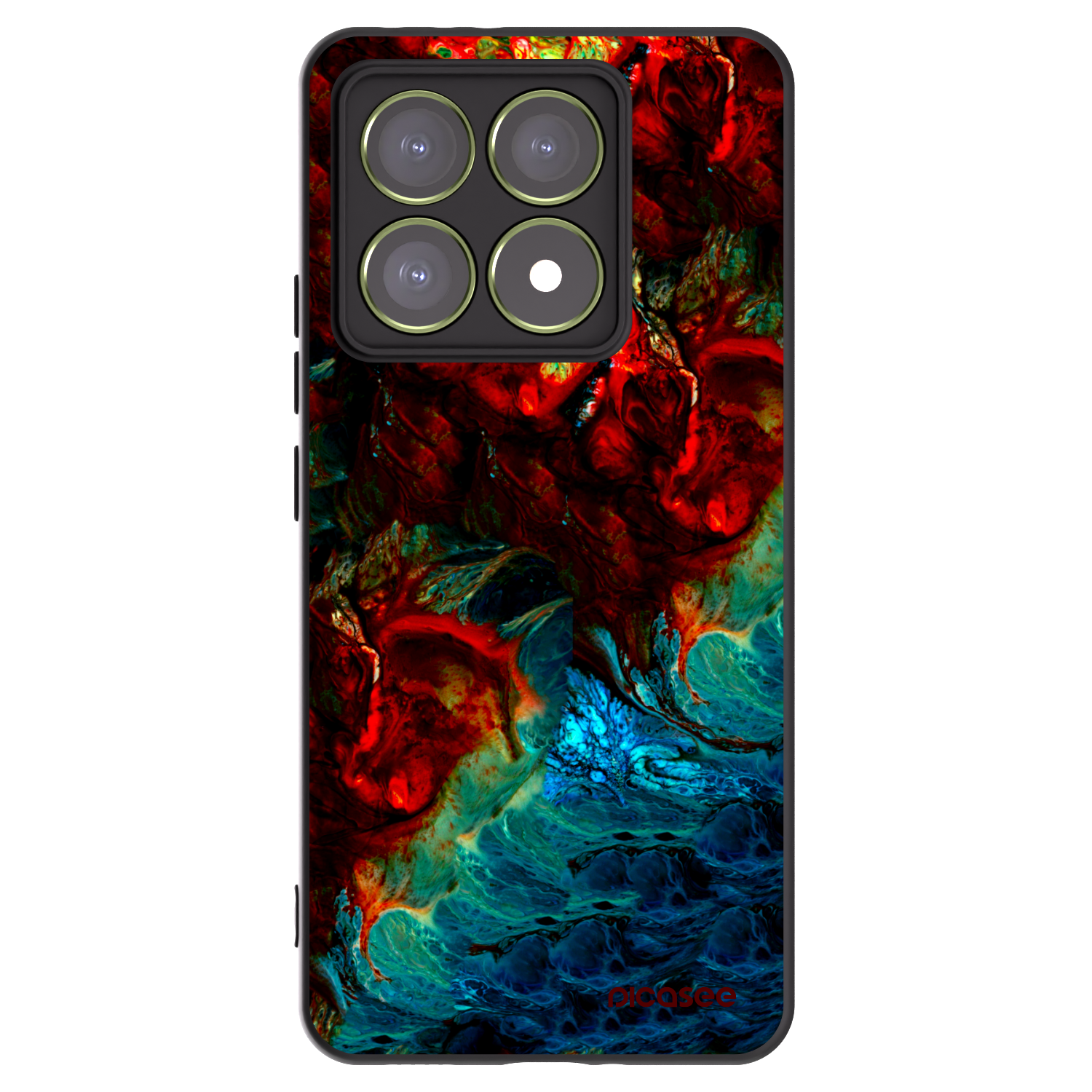 Picasee silikónový čierny obal pre Xiaomi 14T - Universe