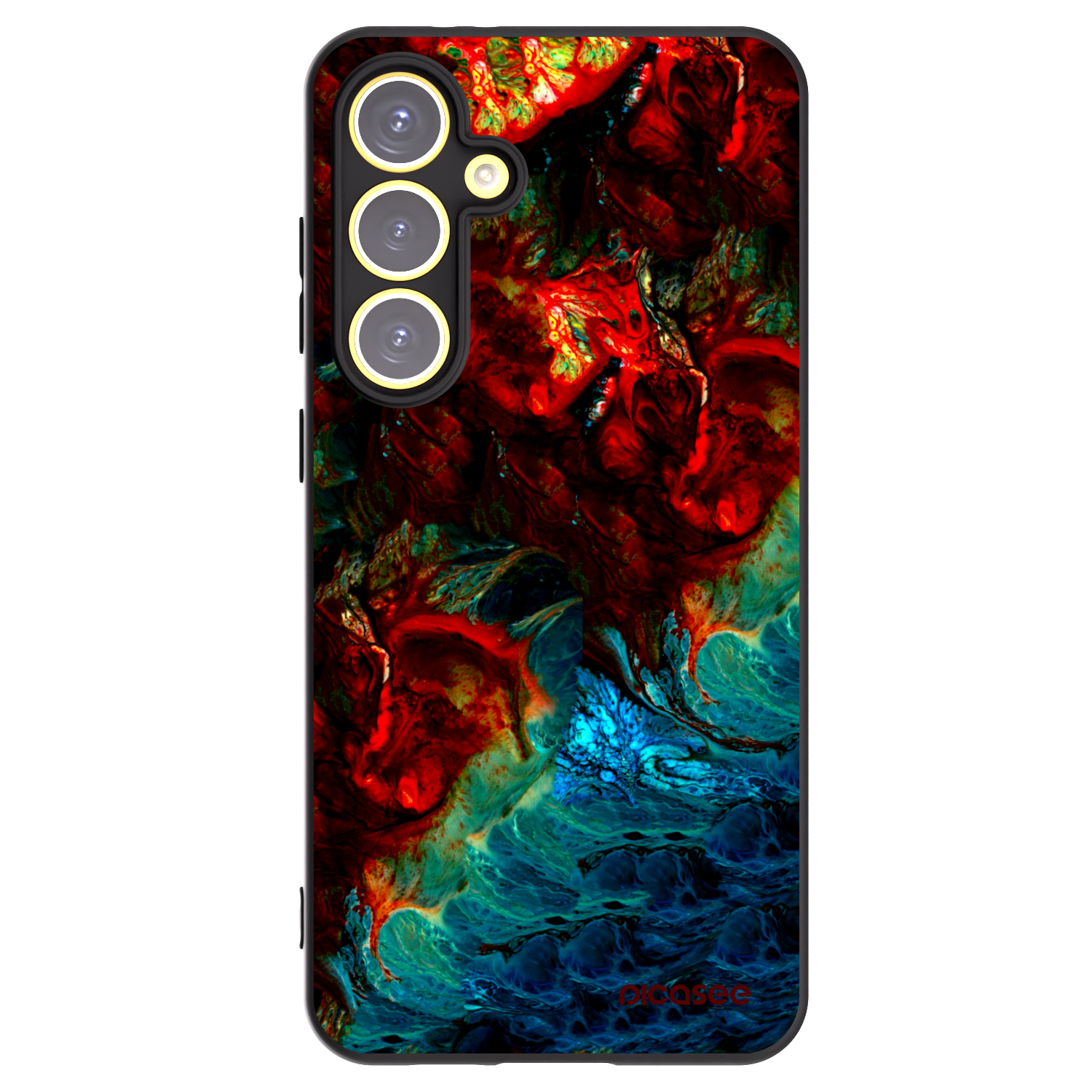 Picasee silikónový čierny obal pre Samsung Galaxy S24 FE S721B - Universe