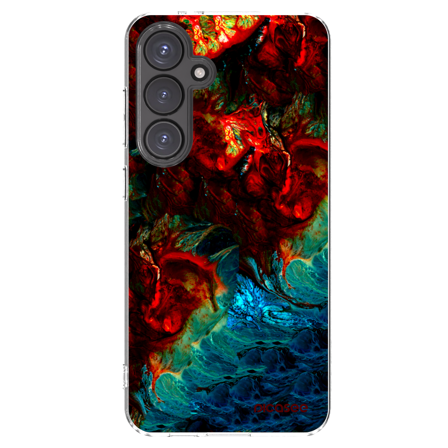 Picasee silikónový prehľadný obal pre Samsung Galaxy S24 FE S721B - Universe