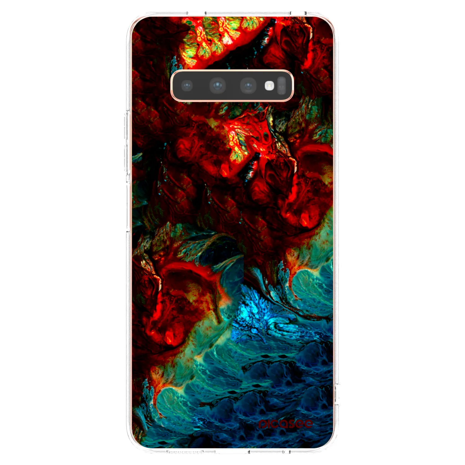 Picasee silikónový prehľadný obal pre Samsung Galaxy S10 Plus G975 - Universe