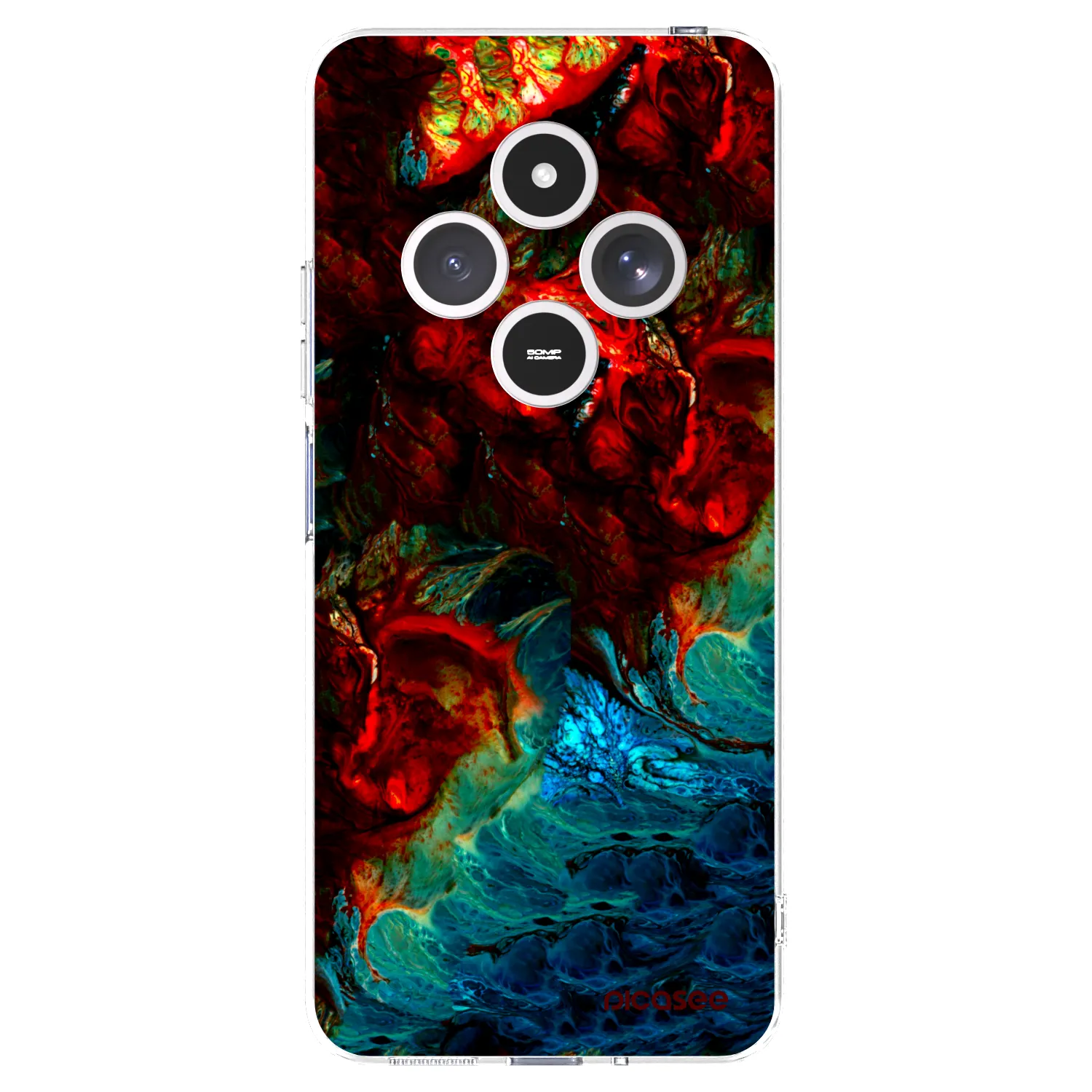 Picasee silikónový prehľadný obal pre Xiaomi Redmi 14C - Universe