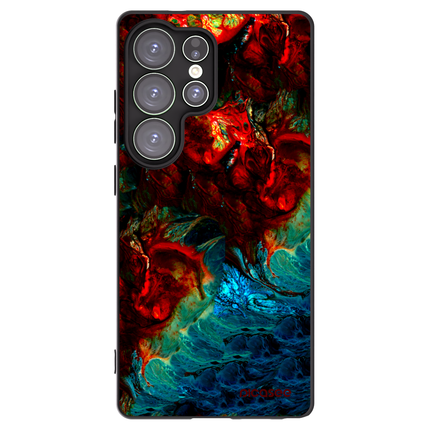 Picasee silikónový čierny obal pre Samsung Galaxy S25 Ultra 5G - Universe