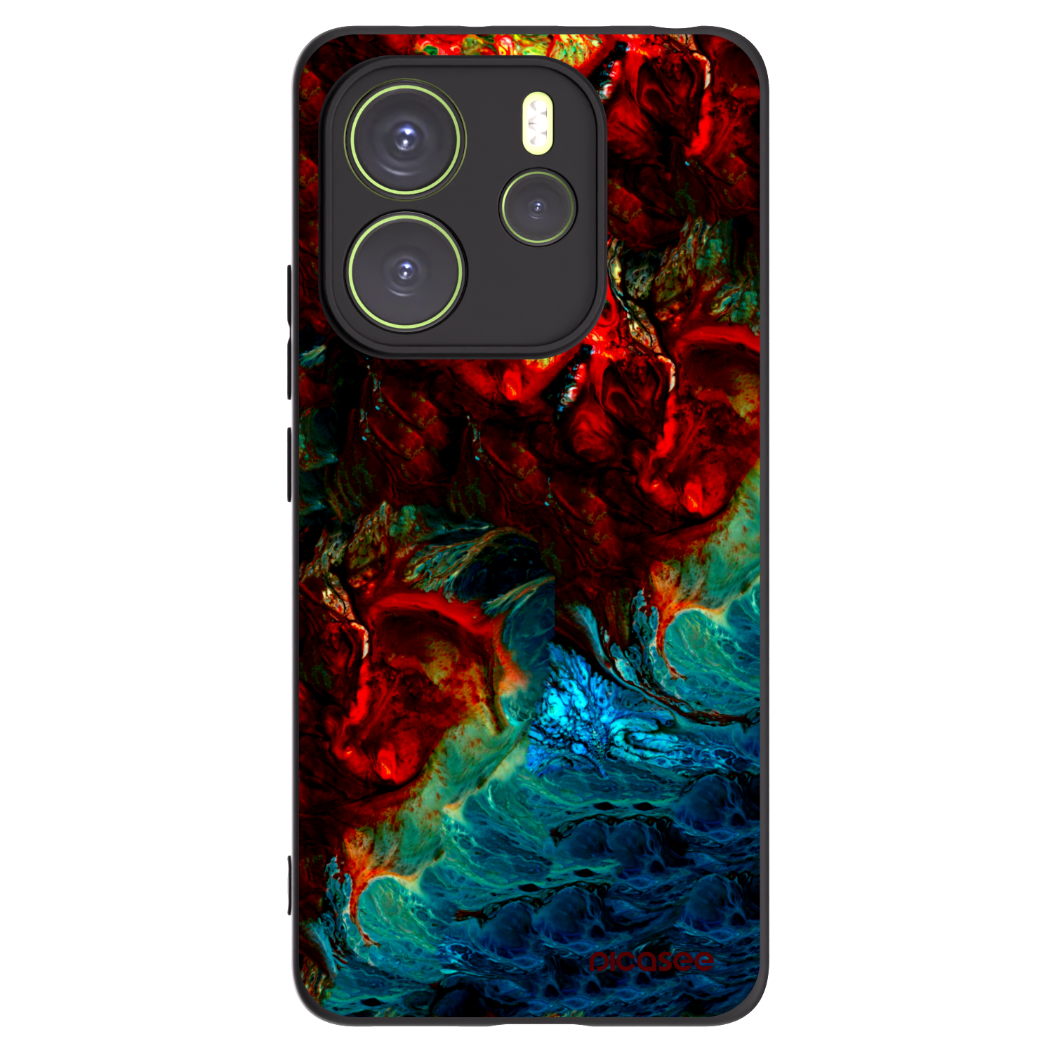 Picasee silikónový čierny obal pre Xiaomi Redmi Note 14 4G - Universe